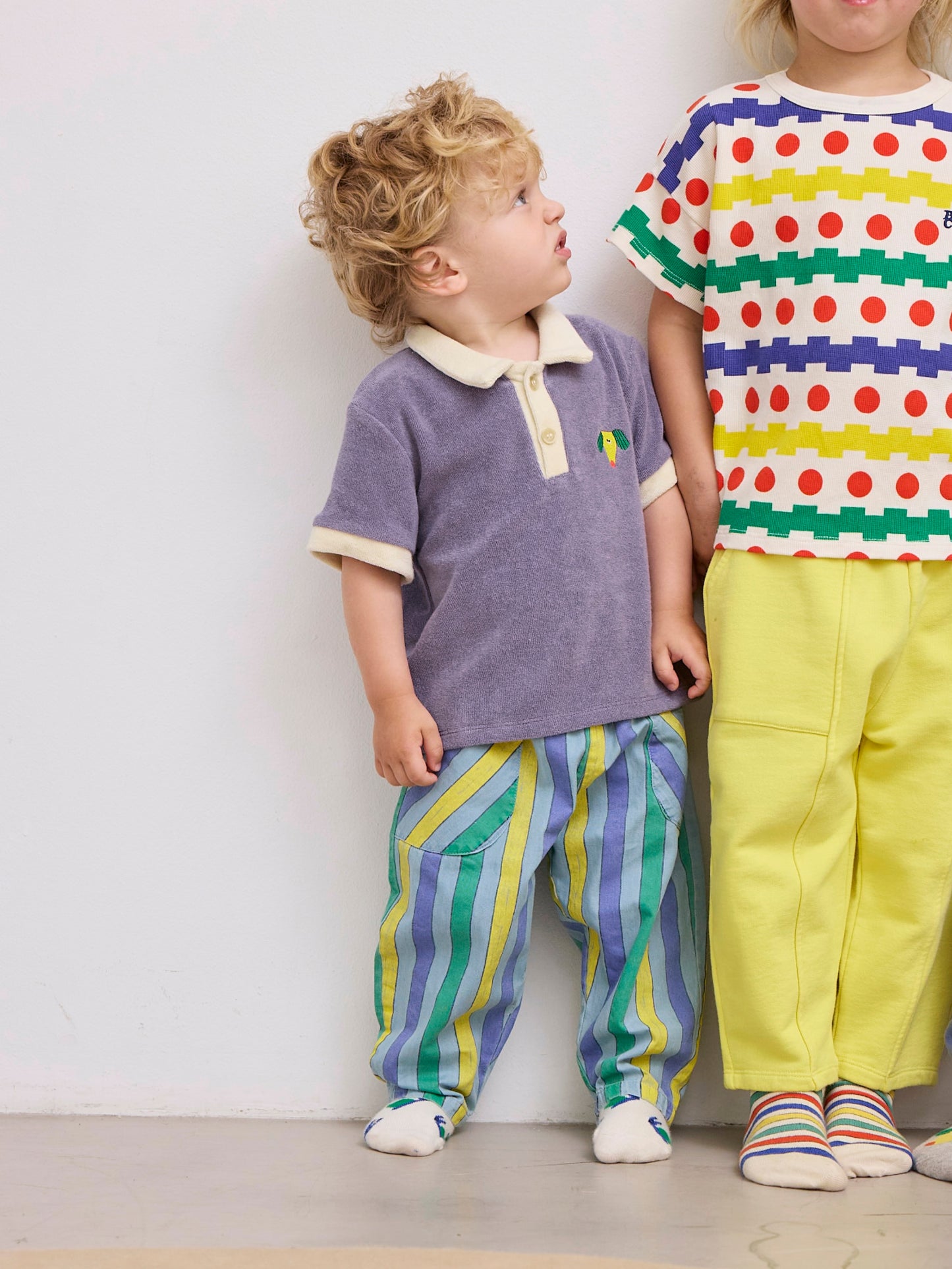 Bobo Choses Multicolor Stripes Denim Hose