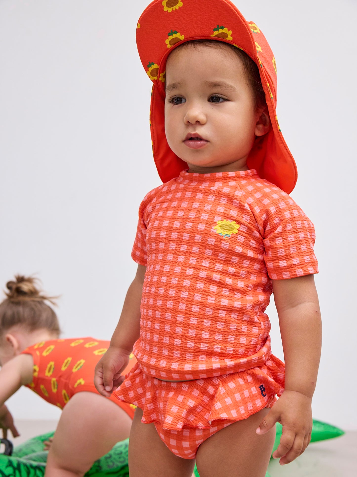 Bobo Choses Vichy Ruffle Badeshose