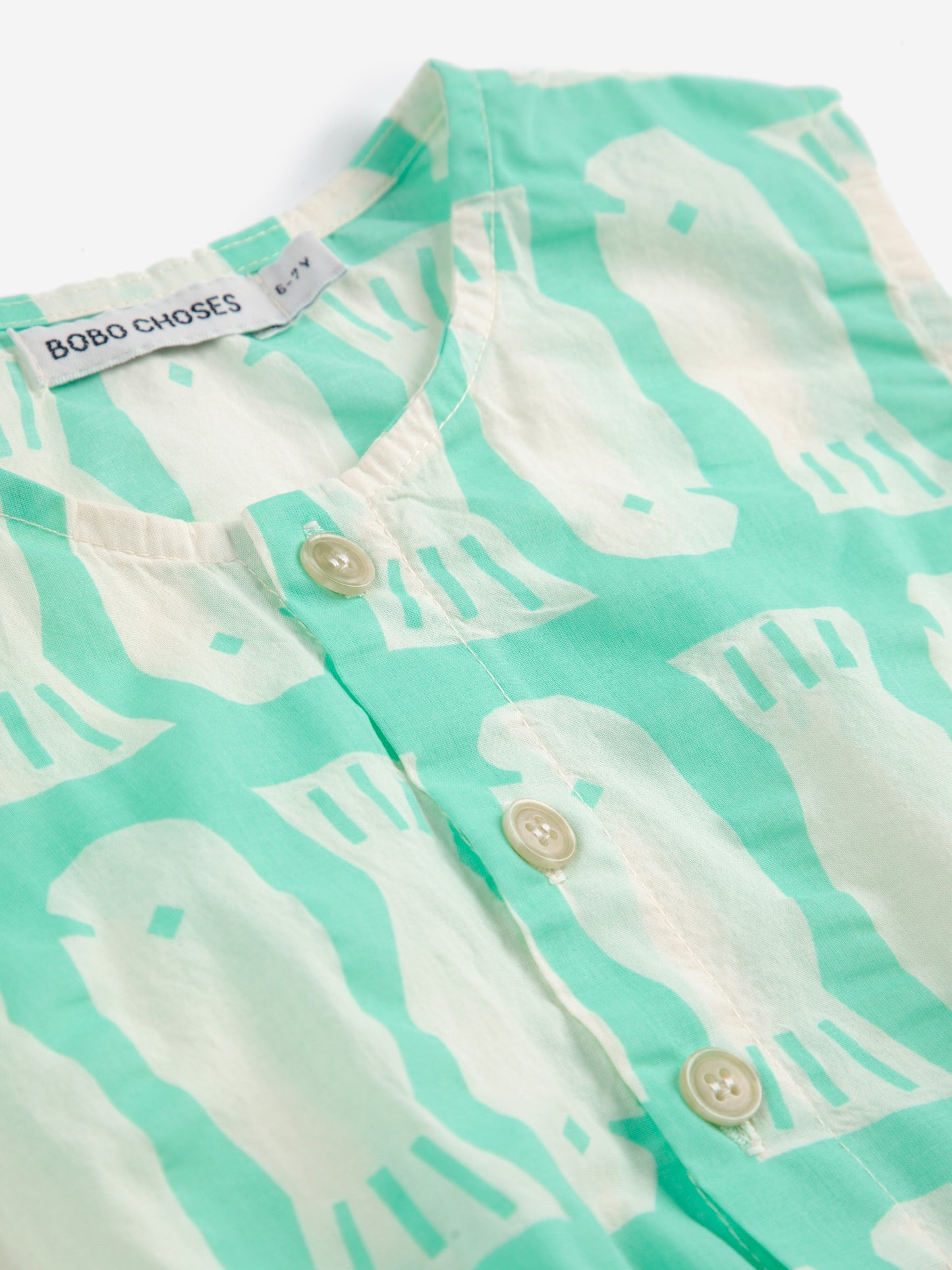 Bobo Choses Lucky Fish All Over ärmelloses Kleid