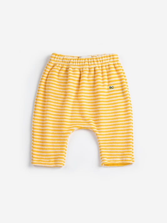 Bobo Choses Yellow Stripes Terry Cloth Harem Hose