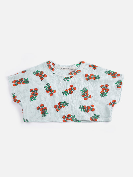 Bobo Choses Juicy Tomatoes All Over Cropped T-Shirt