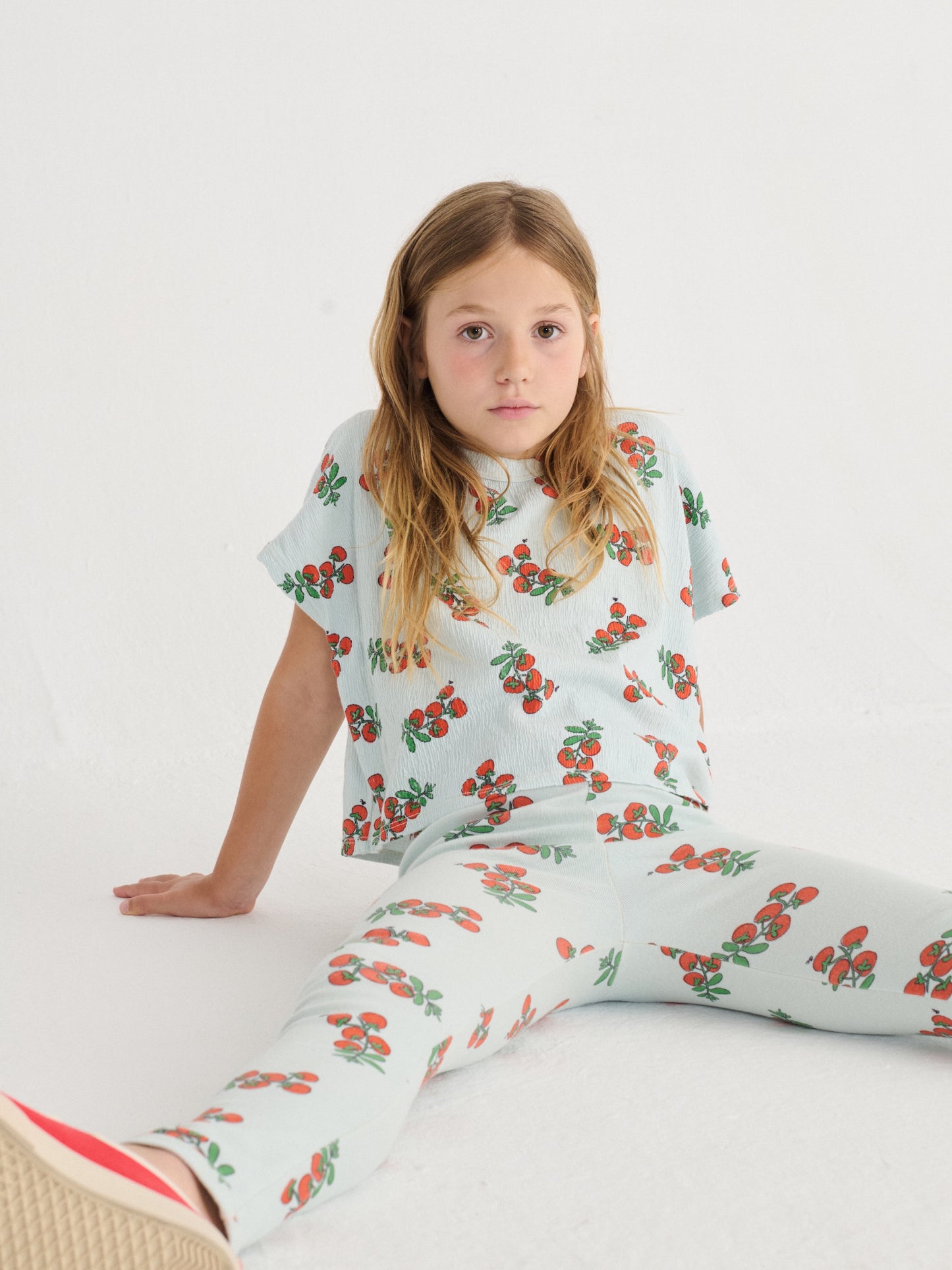 Bobo Choses Juicy Tomatoes All Over Cropped T-Shirt