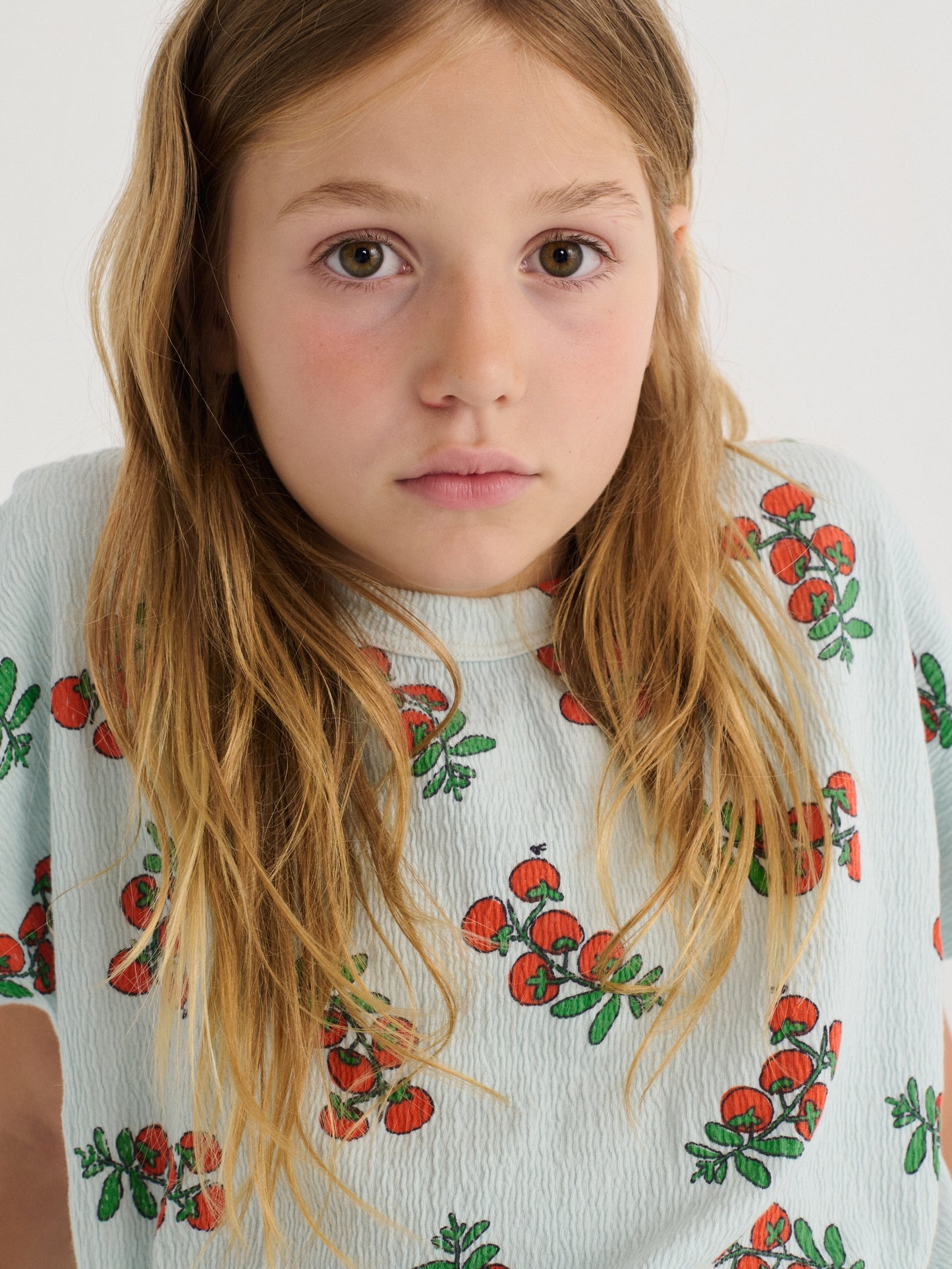 Bobo Choses Juicy Tomatoes All Over Cropped T-Shirt