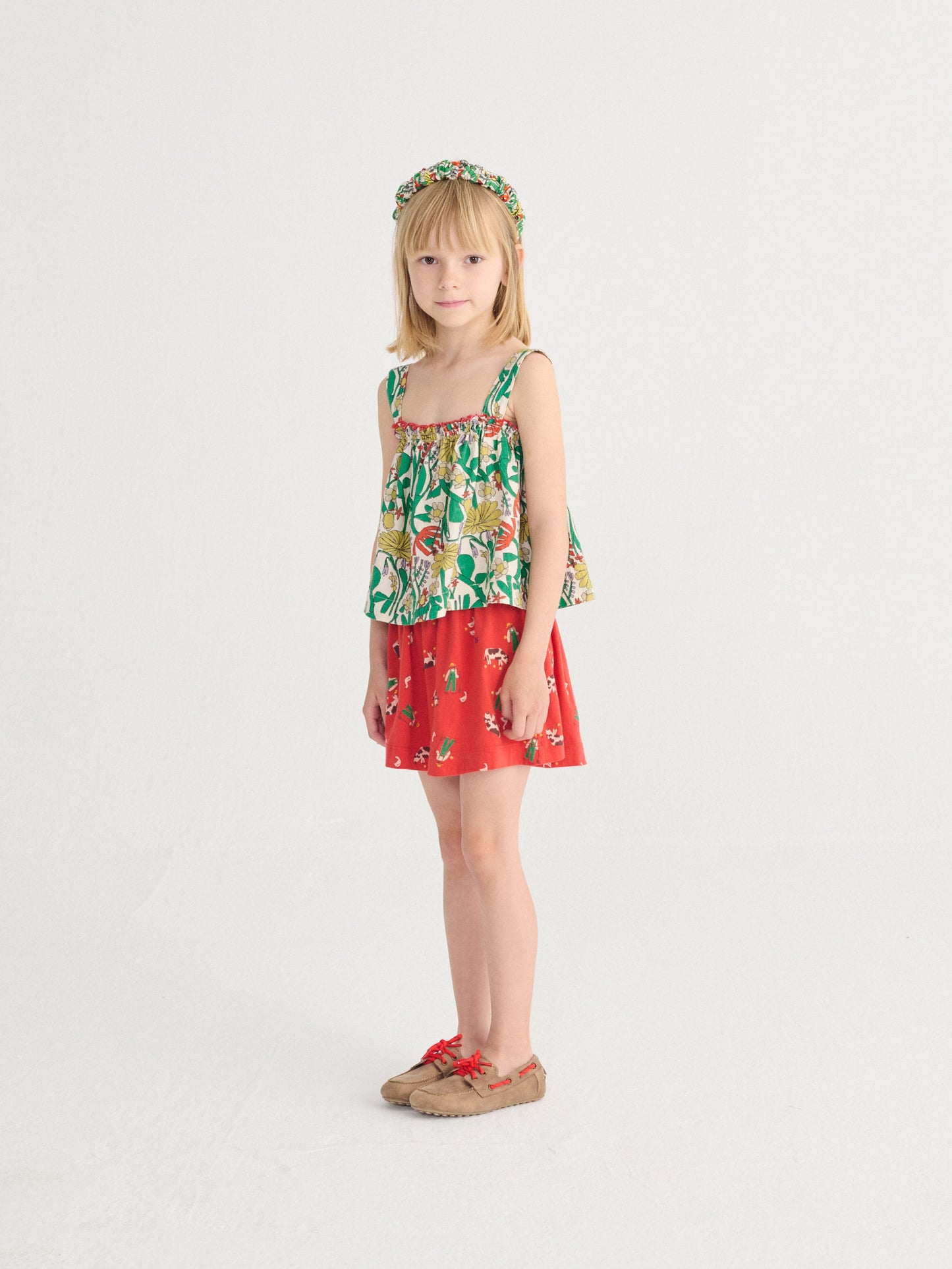 Bobo Choses Color Herbalist All Over Woven Top