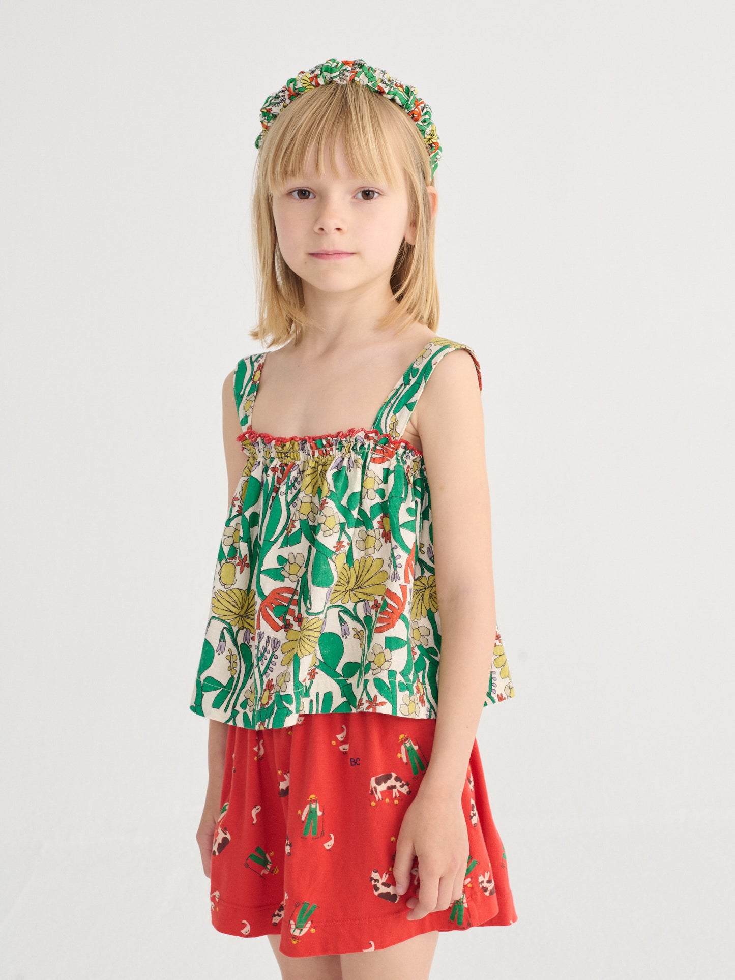 Bobo Choses Color Herbalist All Over Woven Top
