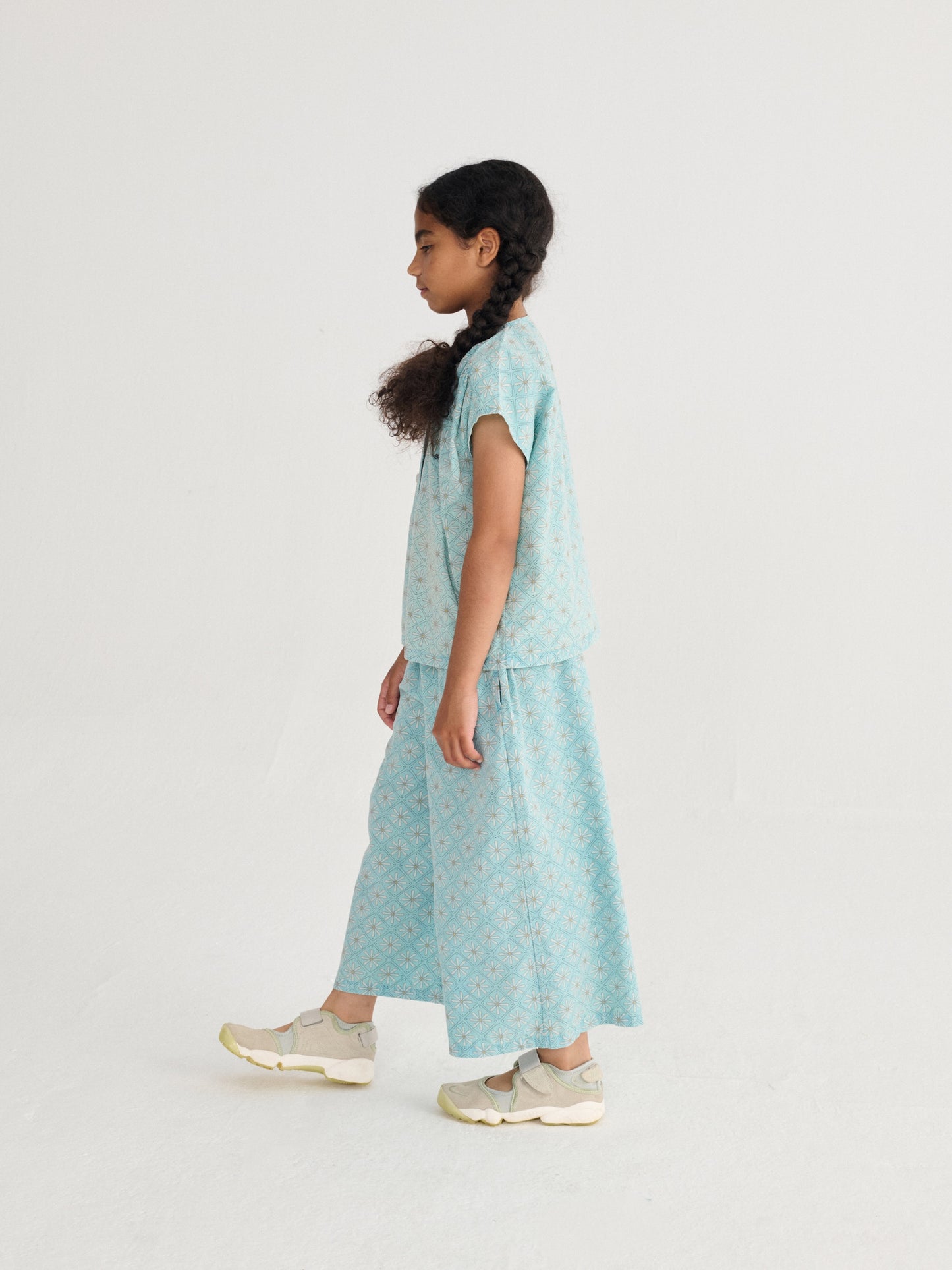 Bobo Choses Daisy Mosaic All Over Woven Top