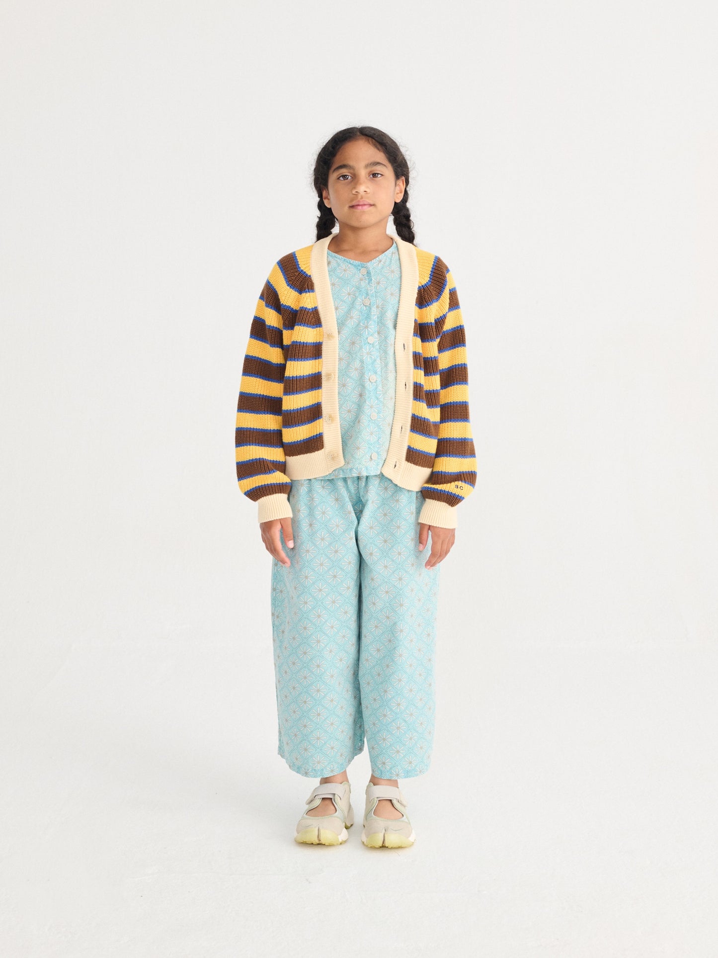 Bobo Choses Daisy Mosaic All Over Woven Top