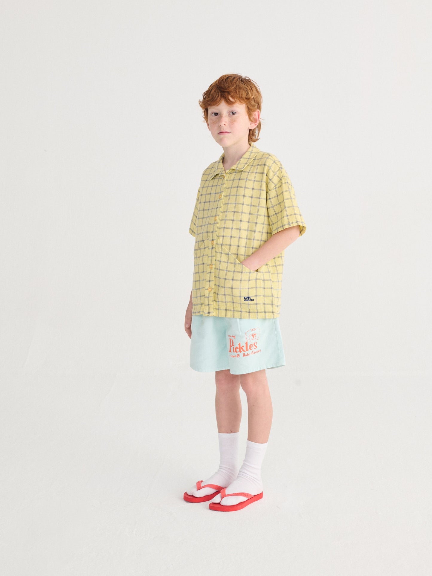 Bobo Choses Spicy Window Pane Woven Shirt