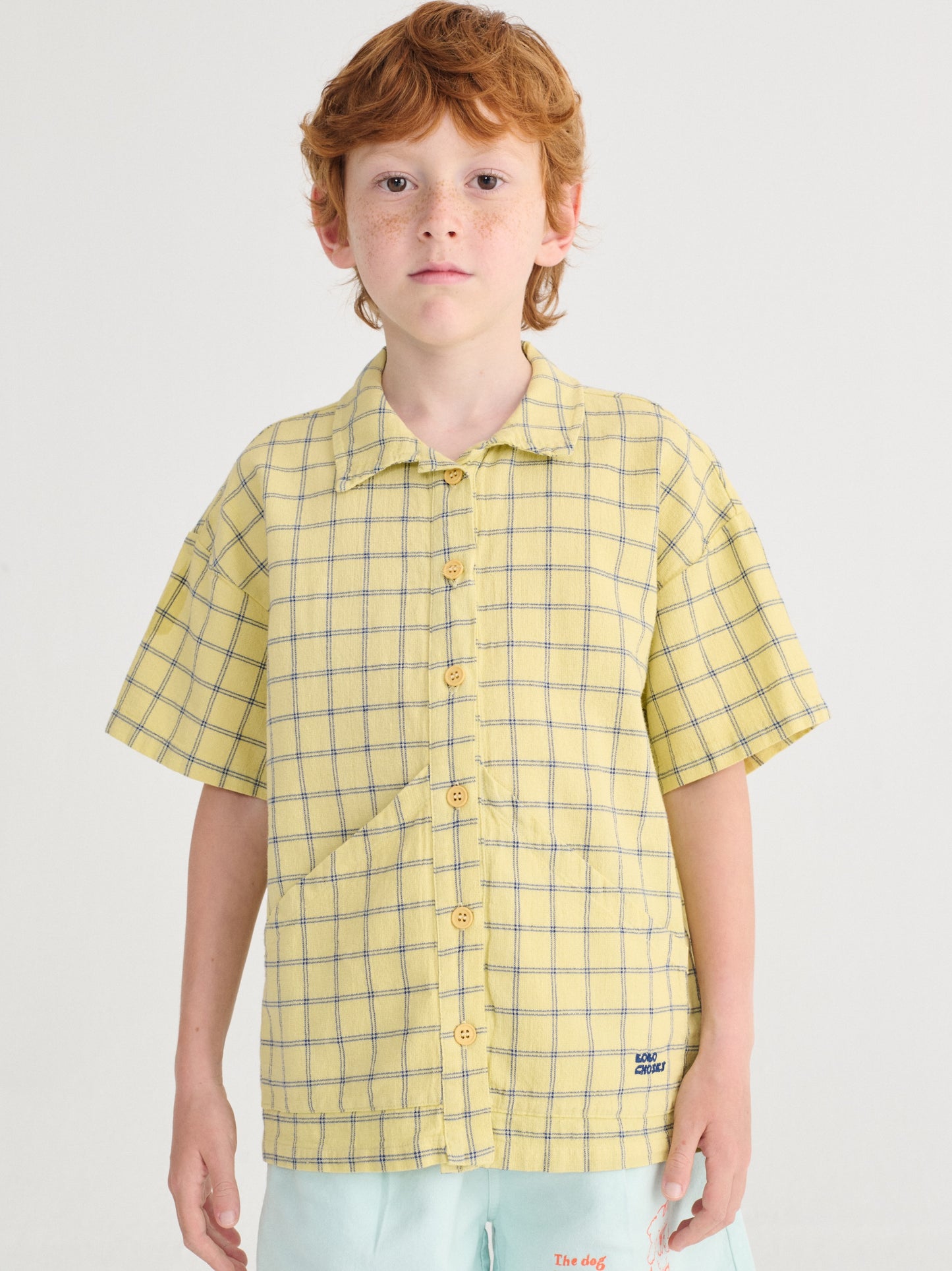 Bobo Choses Spicy Window Pane Woven Shirt