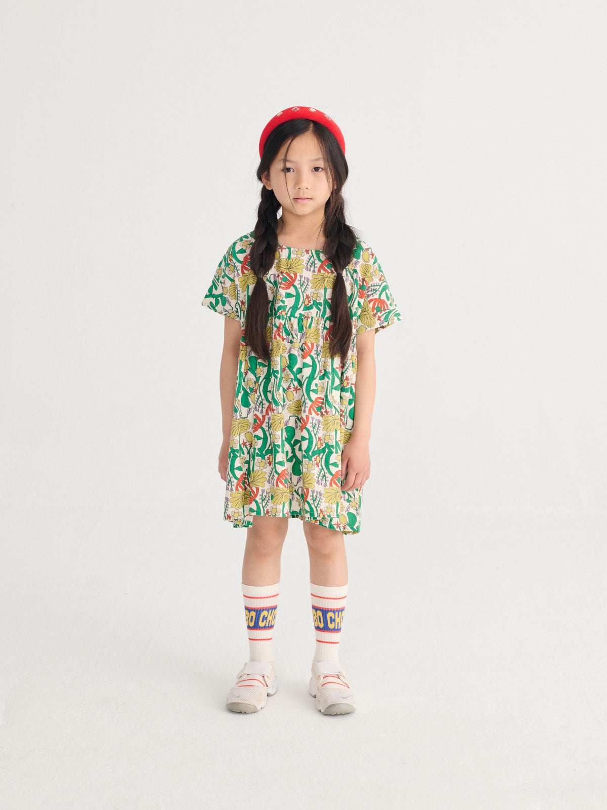 Bobo Choses Color Herbalist All Over Woven Kleid