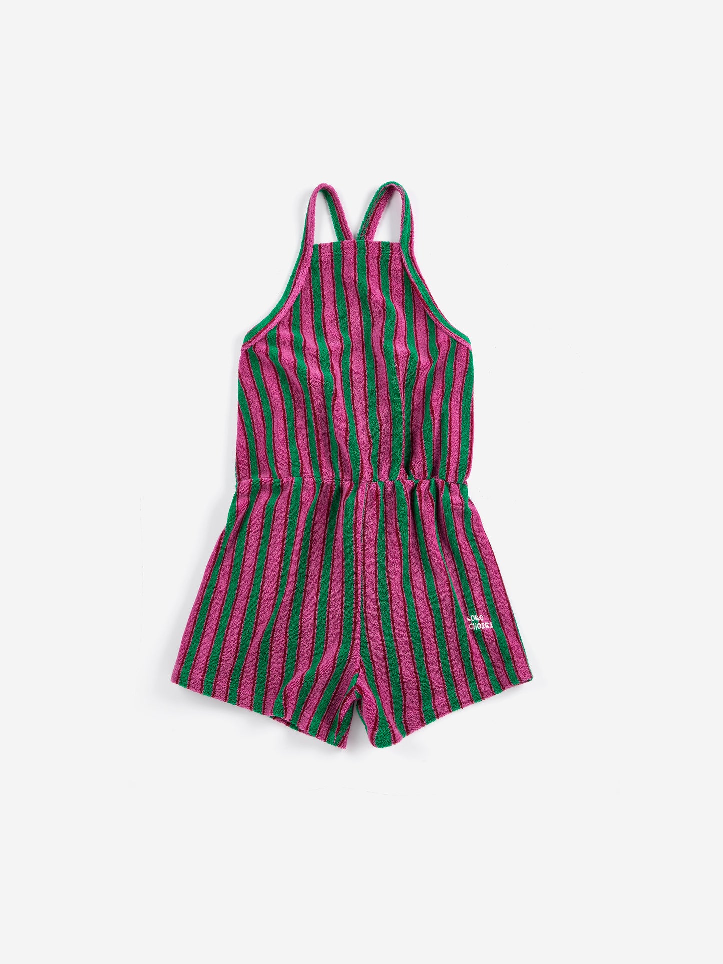Bobo Choses Terry Striped Playsuit