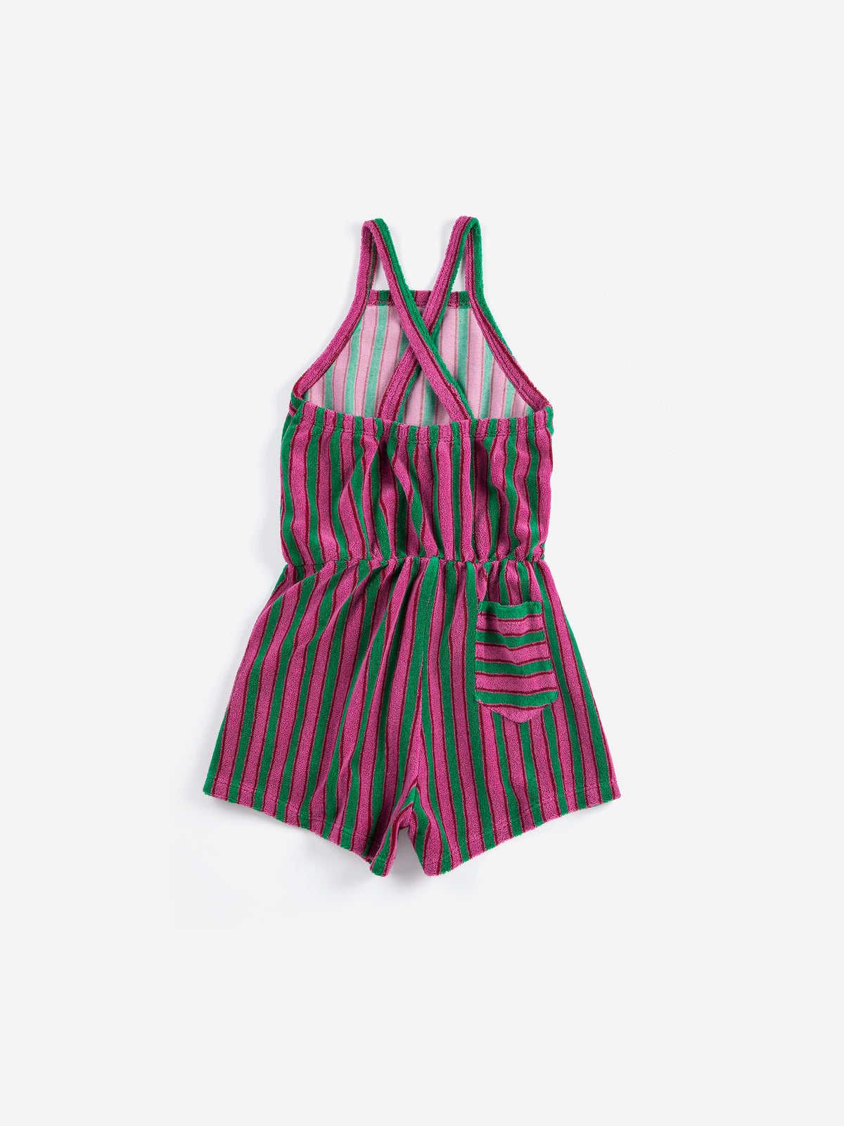 Bobo Choses Terry Striped Playsuit