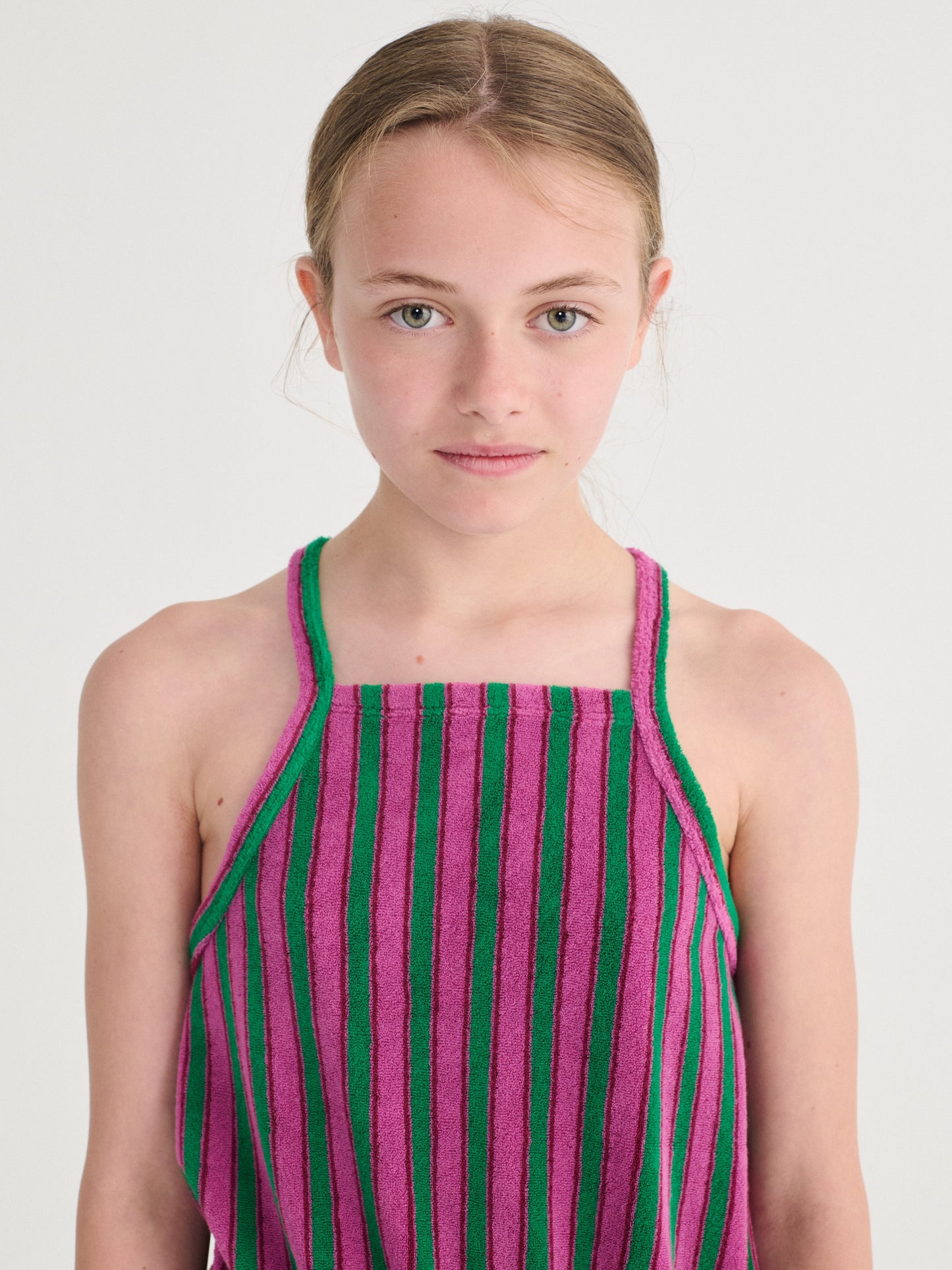 Bobo Choses Terry Striped Playsuit