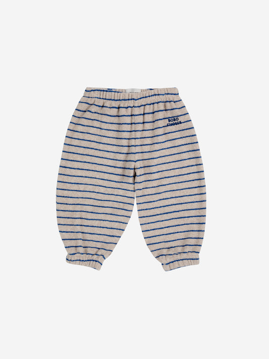 Bobo Choses Baby Terry Stripes Jogging Hose Blue