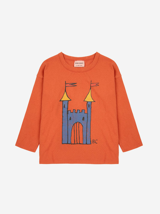 Bobo Choses Faraway Castle Shirt Pink Orange