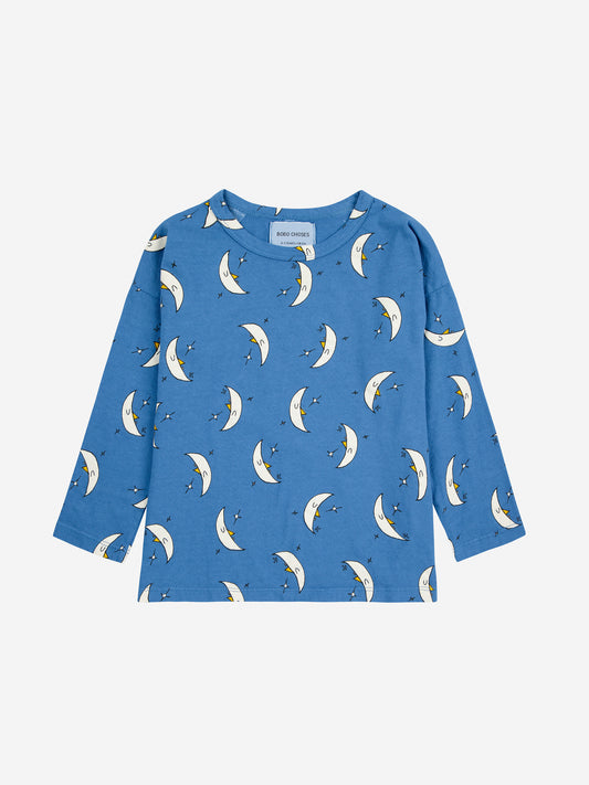 Bobo Choses Beneath the Moon All Over Shirt Blue