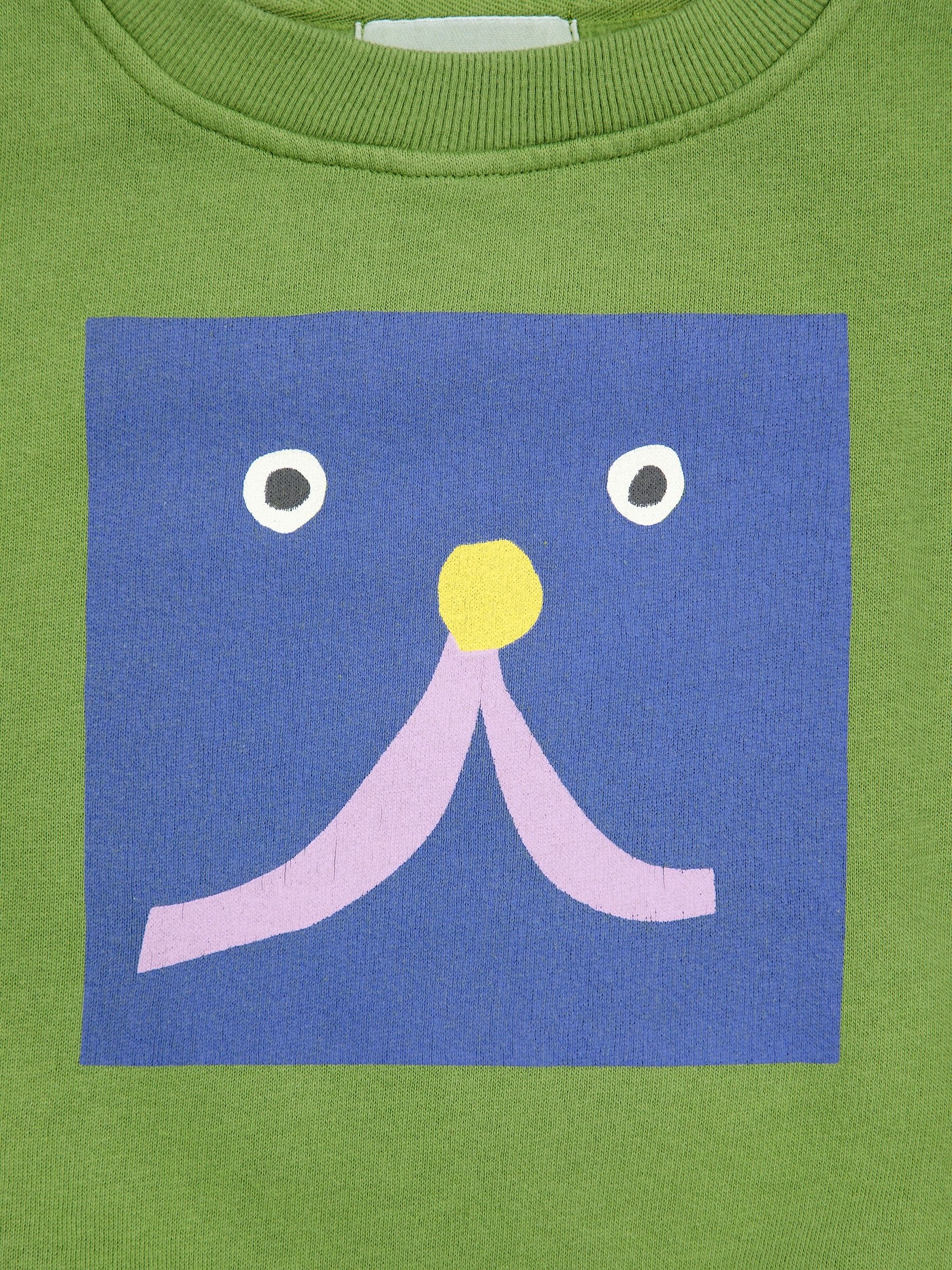 Bobo Choses Funny Face Sweatshirt Olive