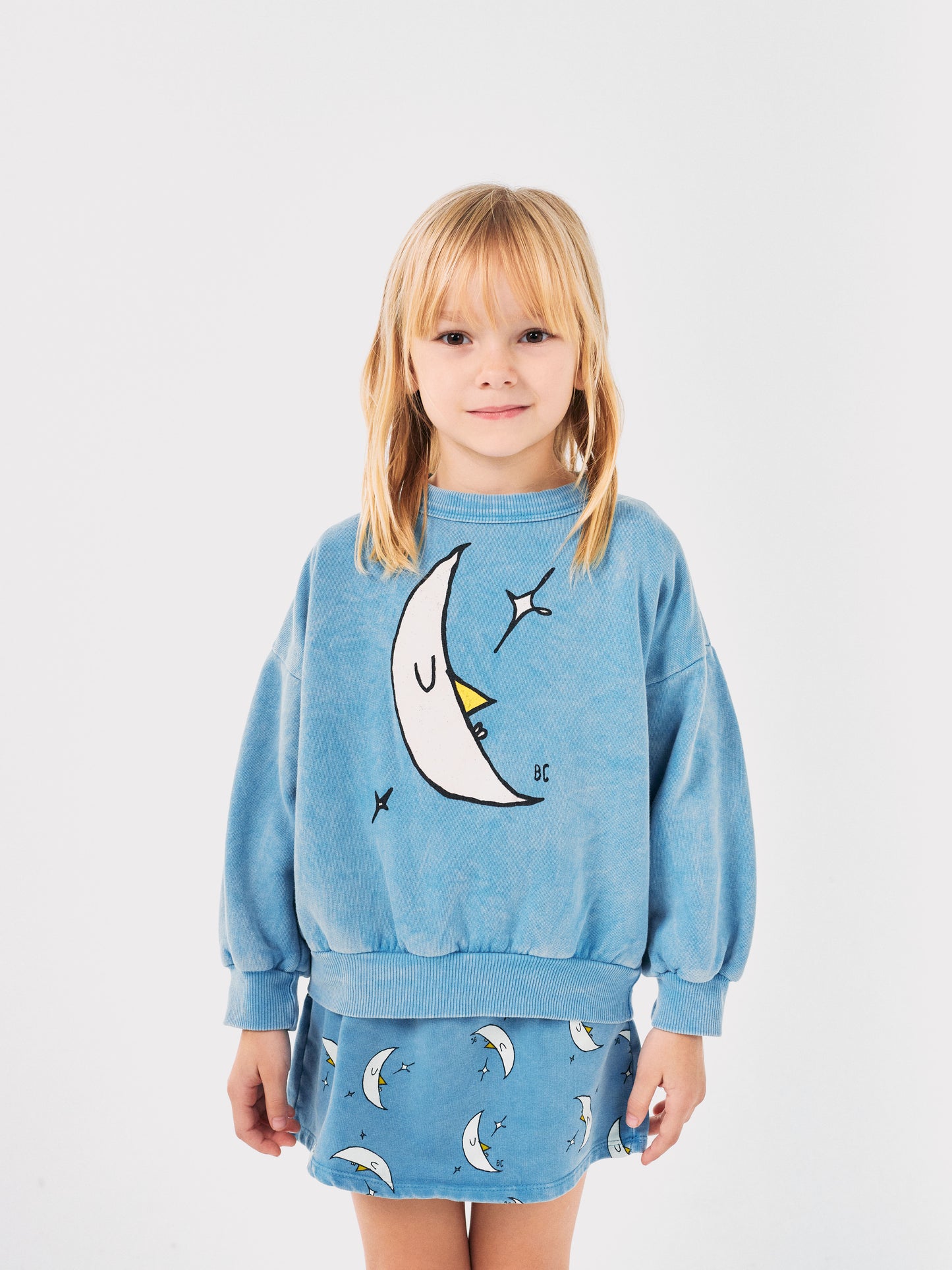 Bobo Choses Beneath the Moon Sweatshirt Light Blue