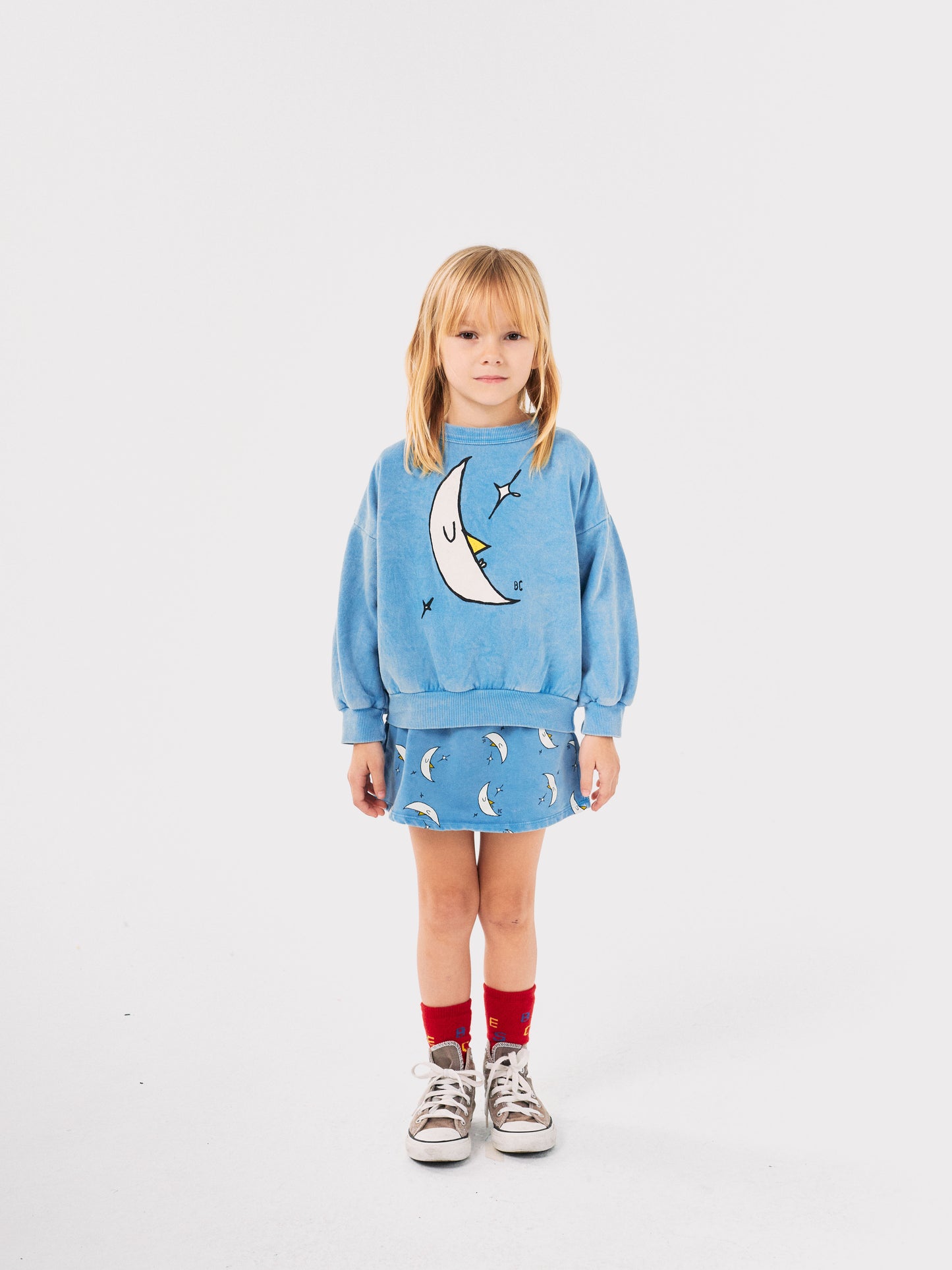 Bobo Choses Beneath the Moon Sweatshirt Light Blue