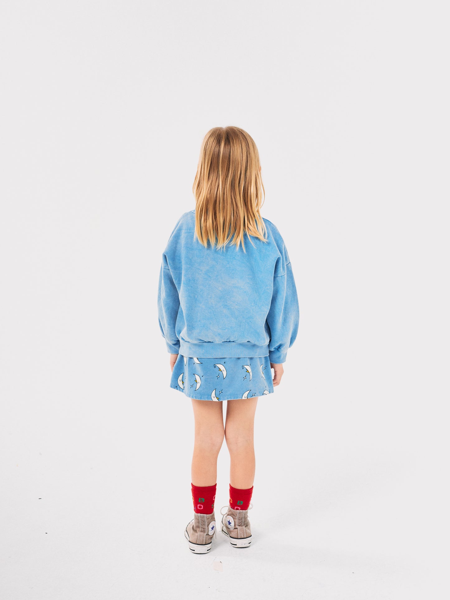 Bobo Choses Beneath the Moon Sweatshirt Light Blue