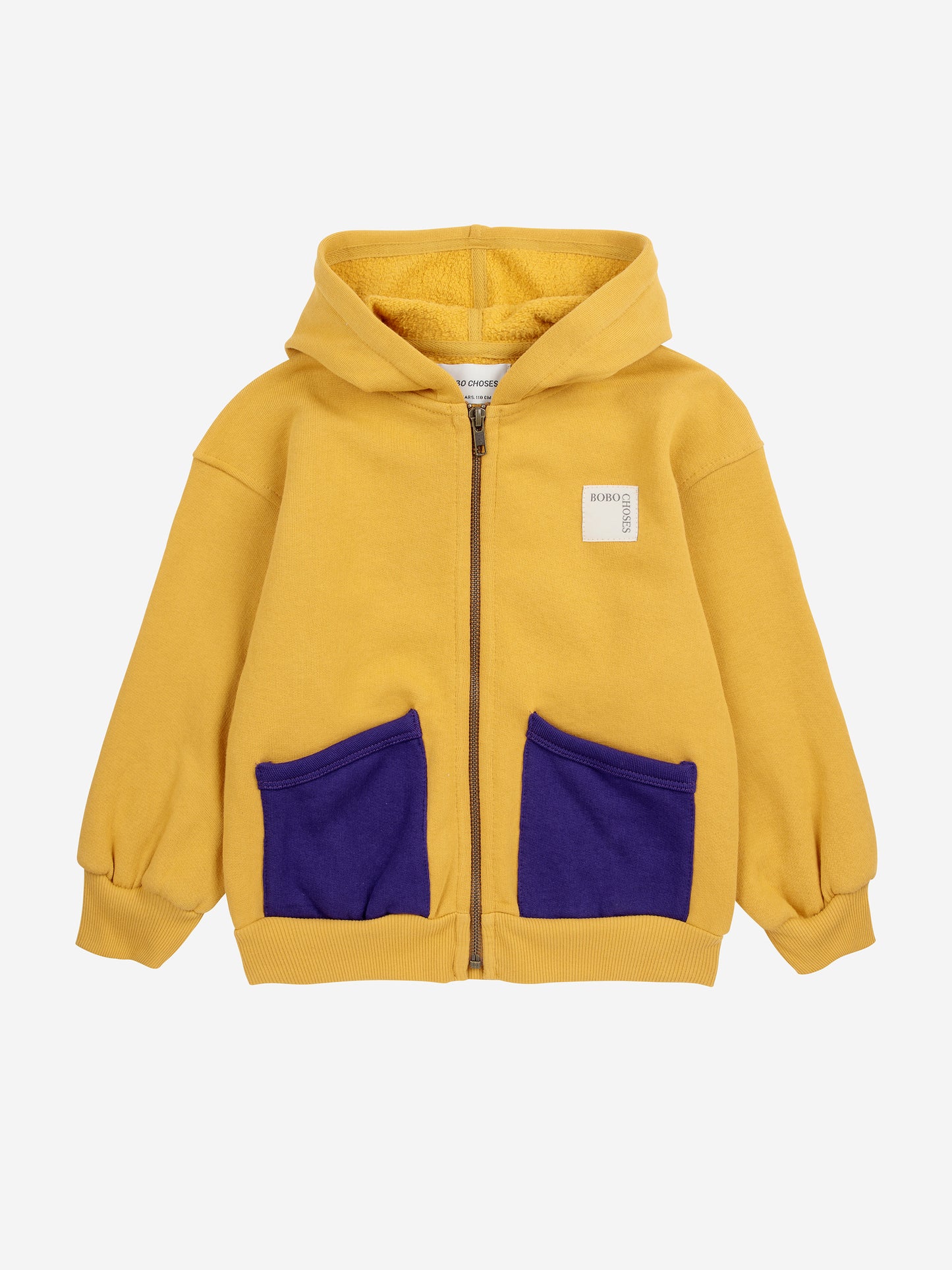 Bobo Choses Zipped Hoodie Curry