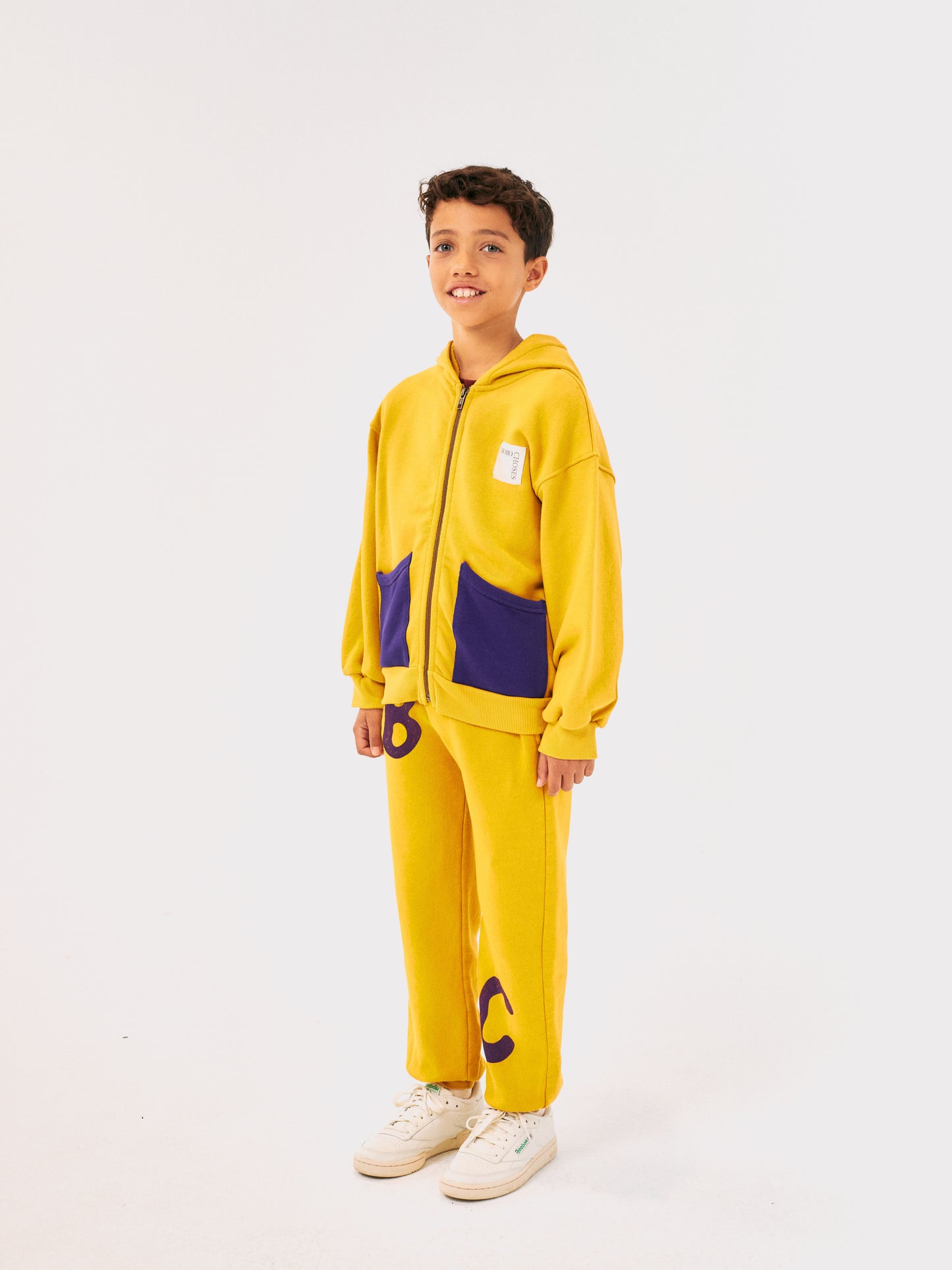 Bobo Choses Zipped Hoodie Curry