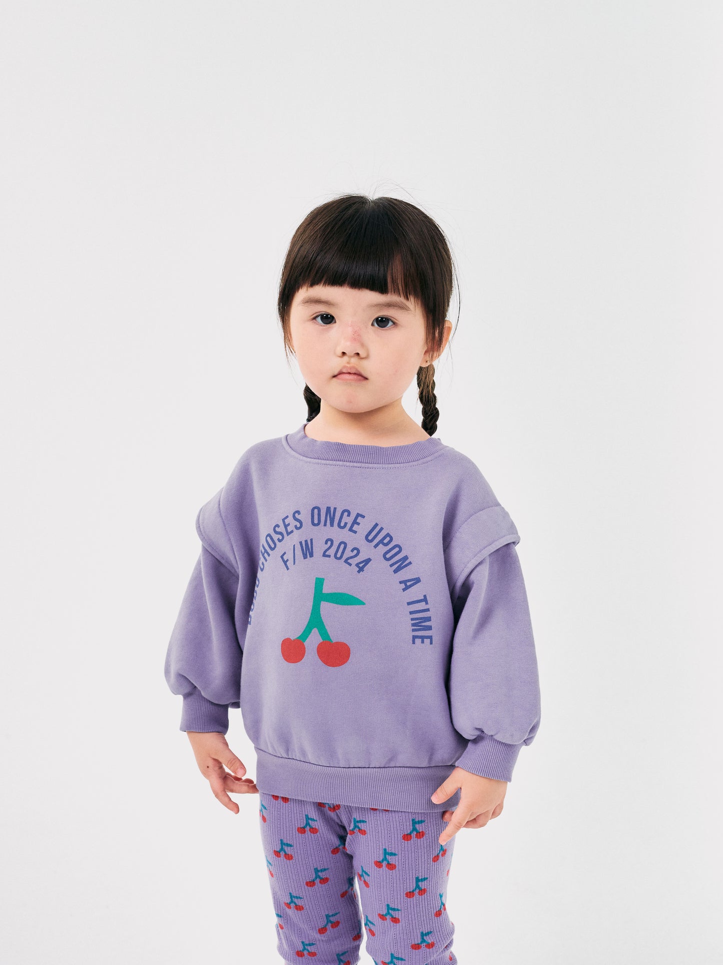 Bobo Choses Cherry All Over Leggings Lavender