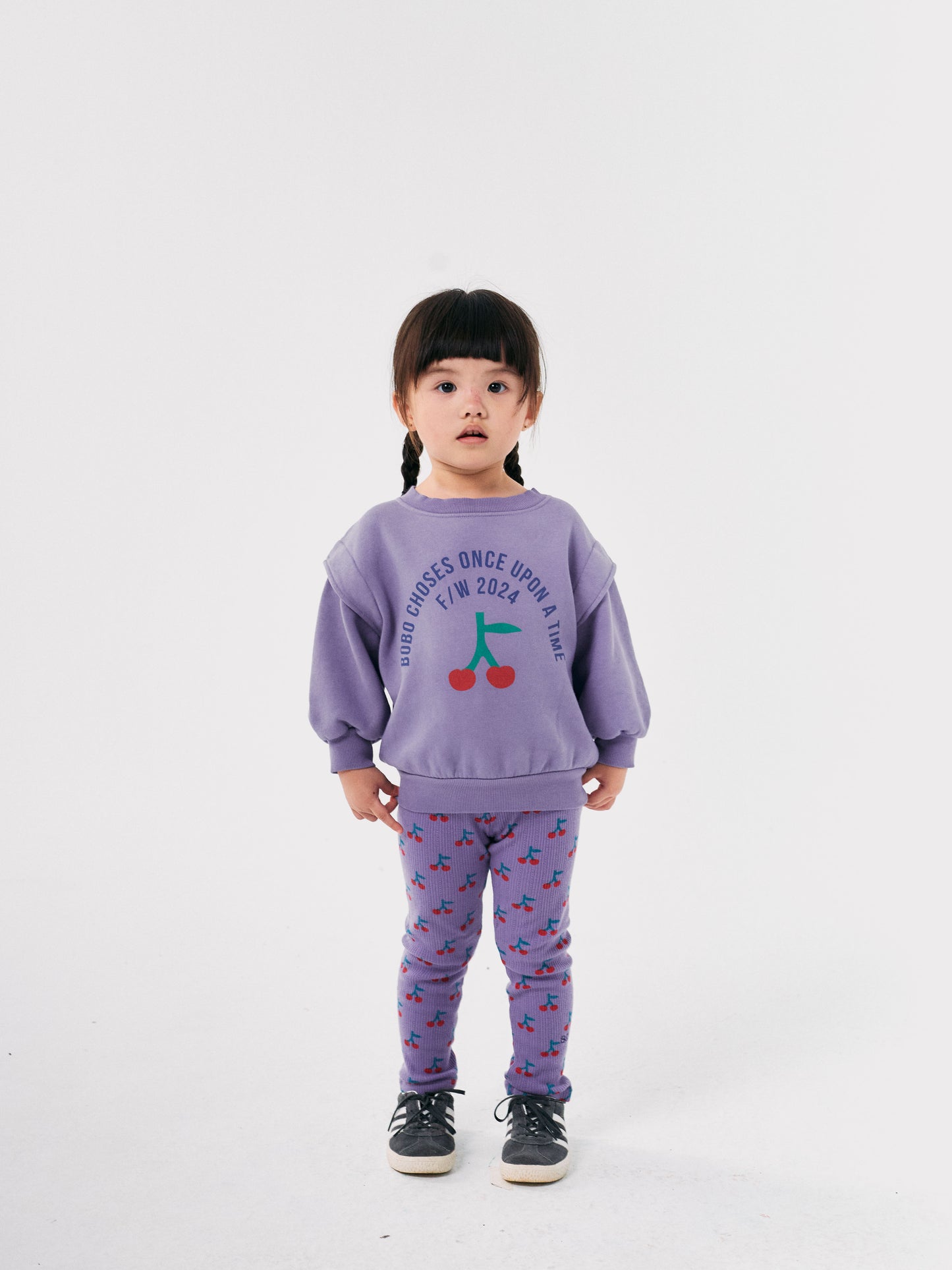 Bobo Choses Cherry All Over Leggings Lavender