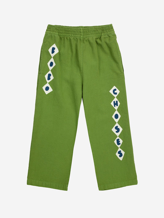 Bobo Choses Diamonds Straight Hose Olive