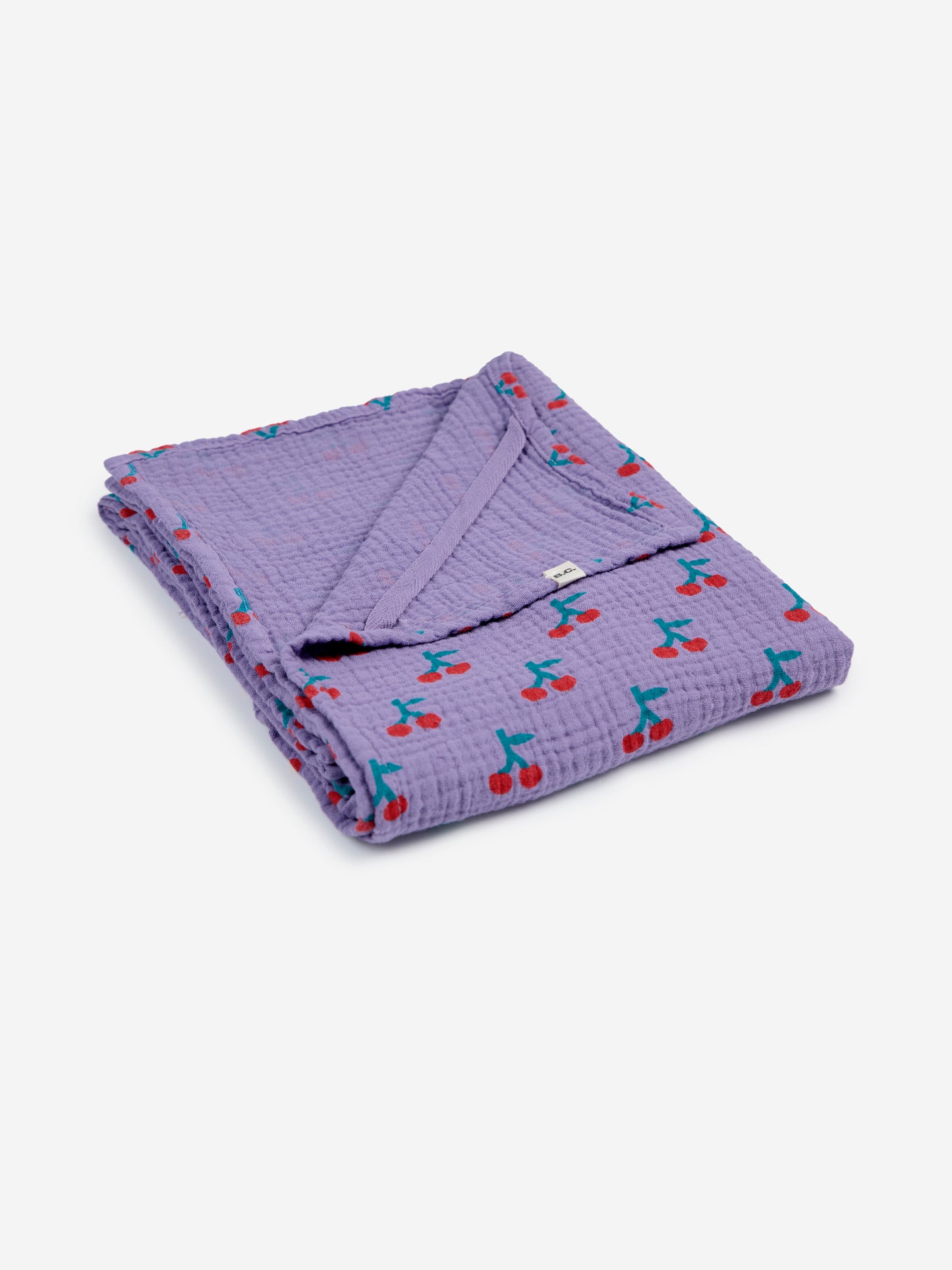 Bobo Choses Cherry All Over Musselin- und Lätzchen-Set Purple