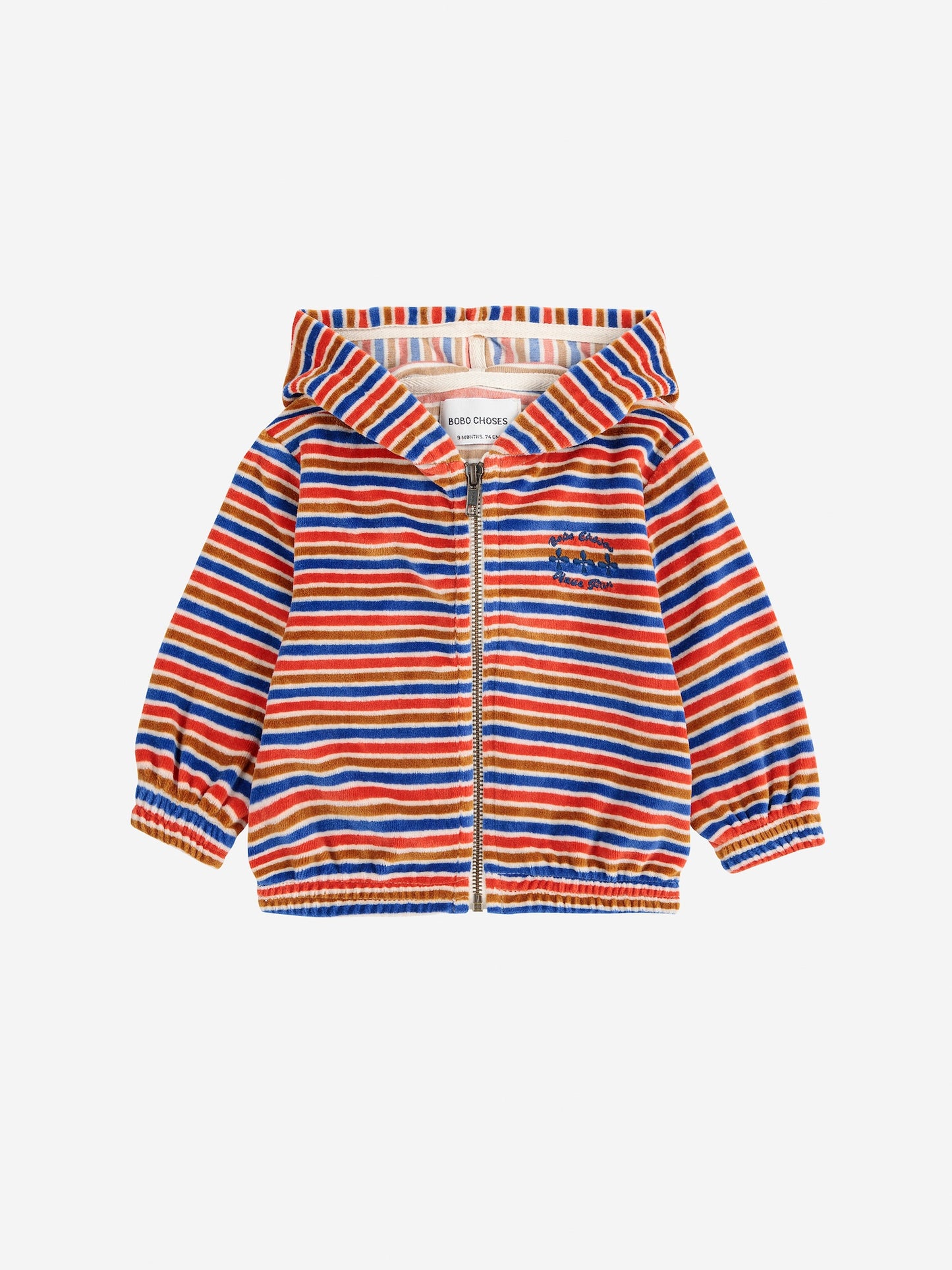 Bobo Choses Have Fun Striped Hoodie