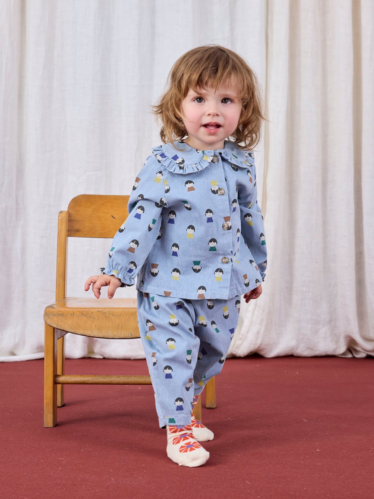 Bobo Choses Game Pawns All Over Denim Hose