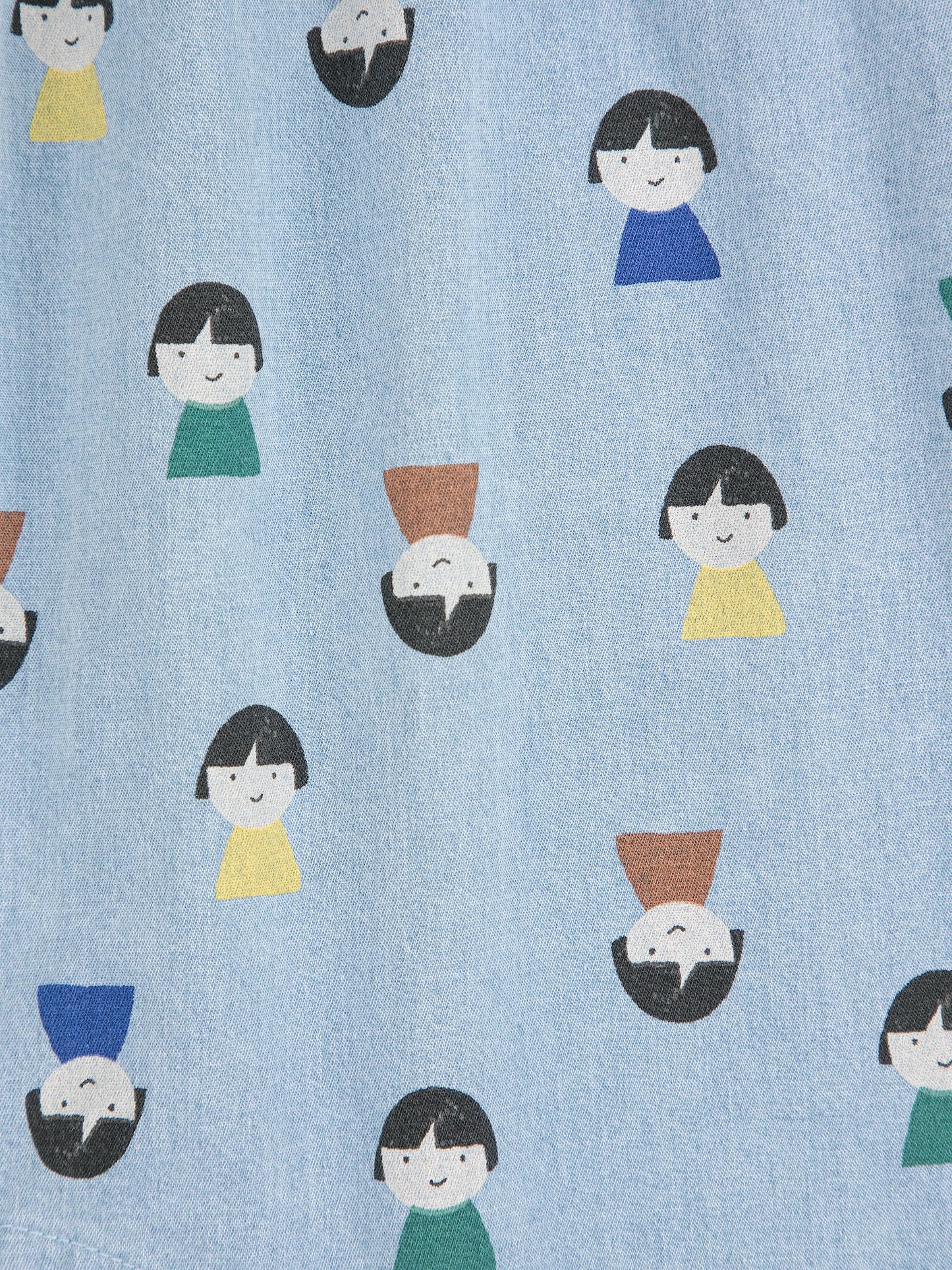 Bobo Choses Game Pawns All Over Light Denim Overall