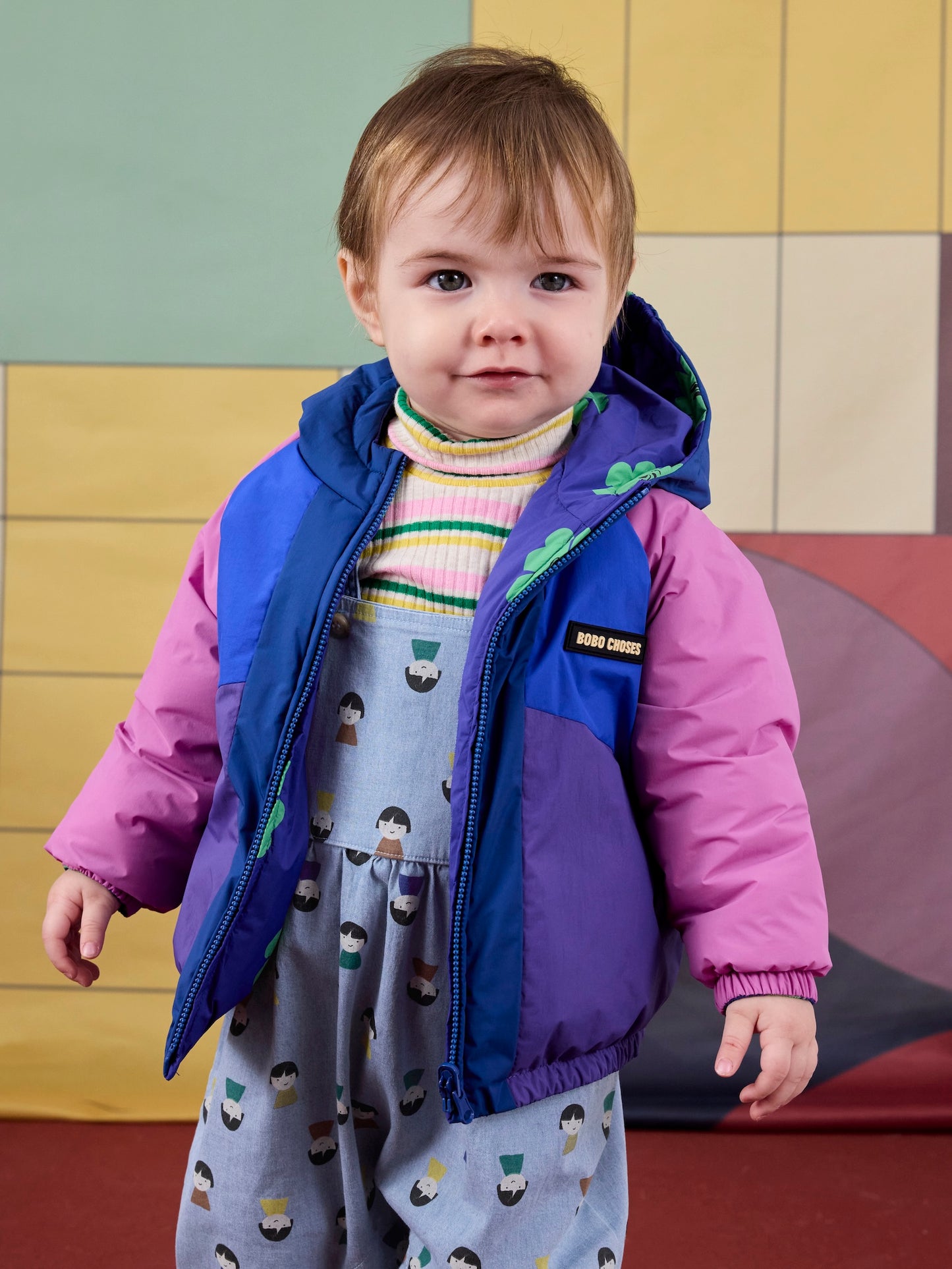 Bobo Choses Game Pawns All Over Light Denim Overall