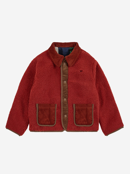 Bobo Choses Multicolor Tiles Reversible Sheepskin Jacke
