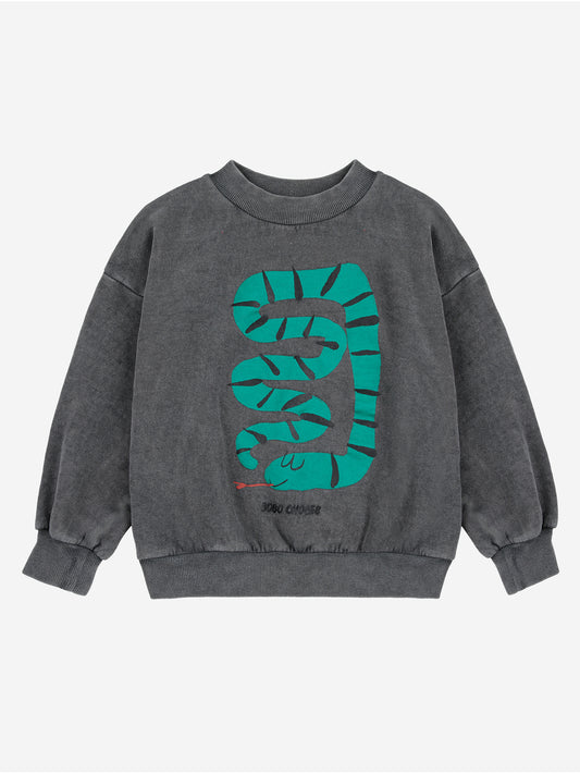 Bobo Choses B-Side Snake Sweatshirt Dark Grey
