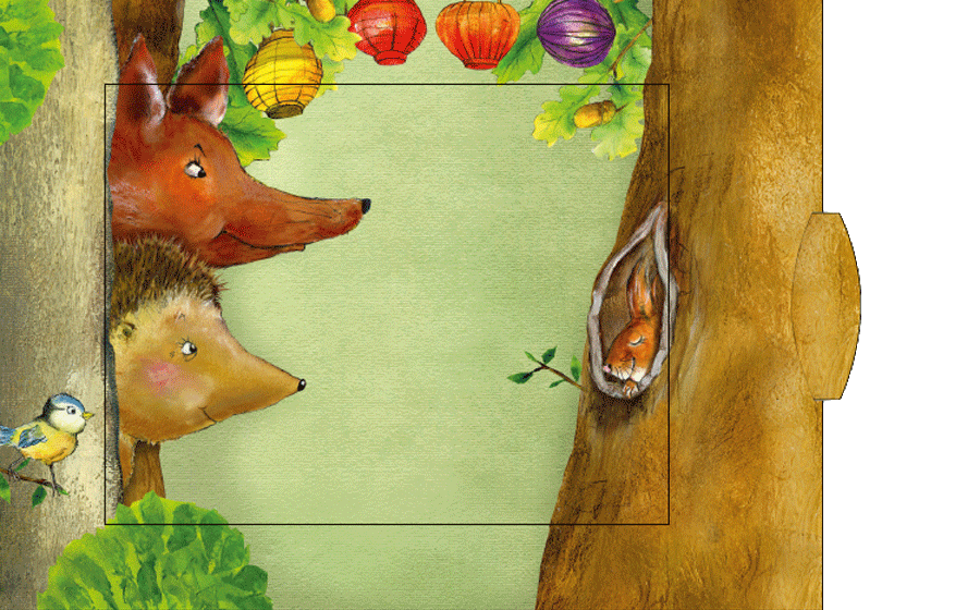 Die lebende Karte Eichhörnchen