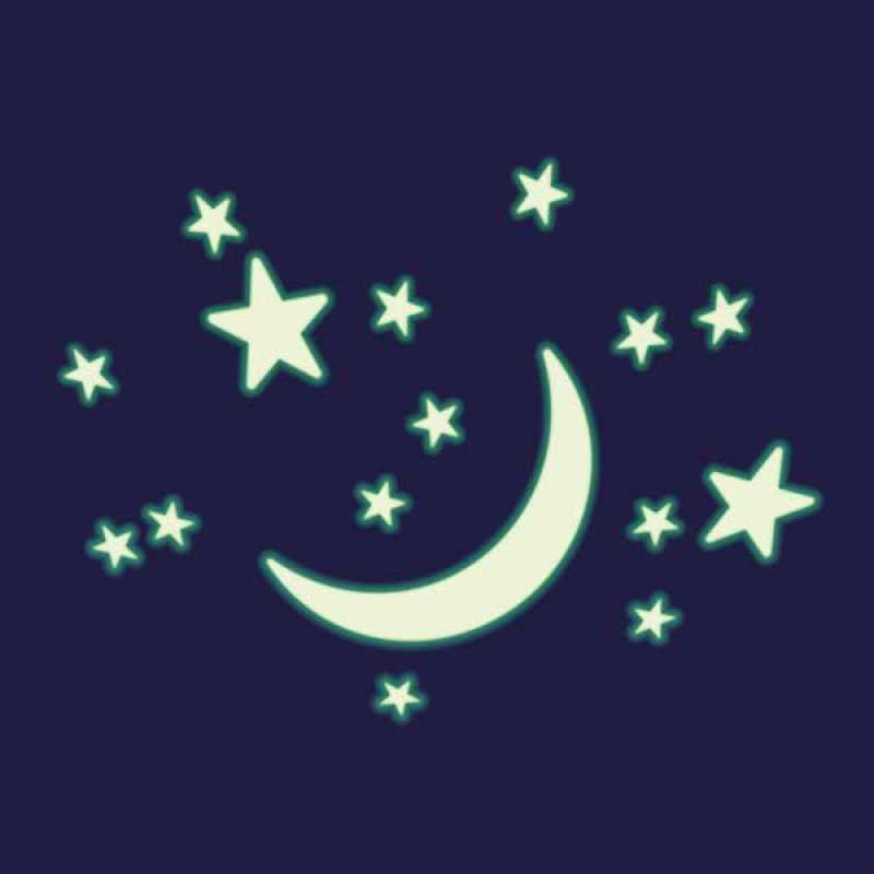 Mond & Sterne Glow in the Dark