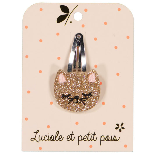 Luciole Haarclip Katze - Bronze