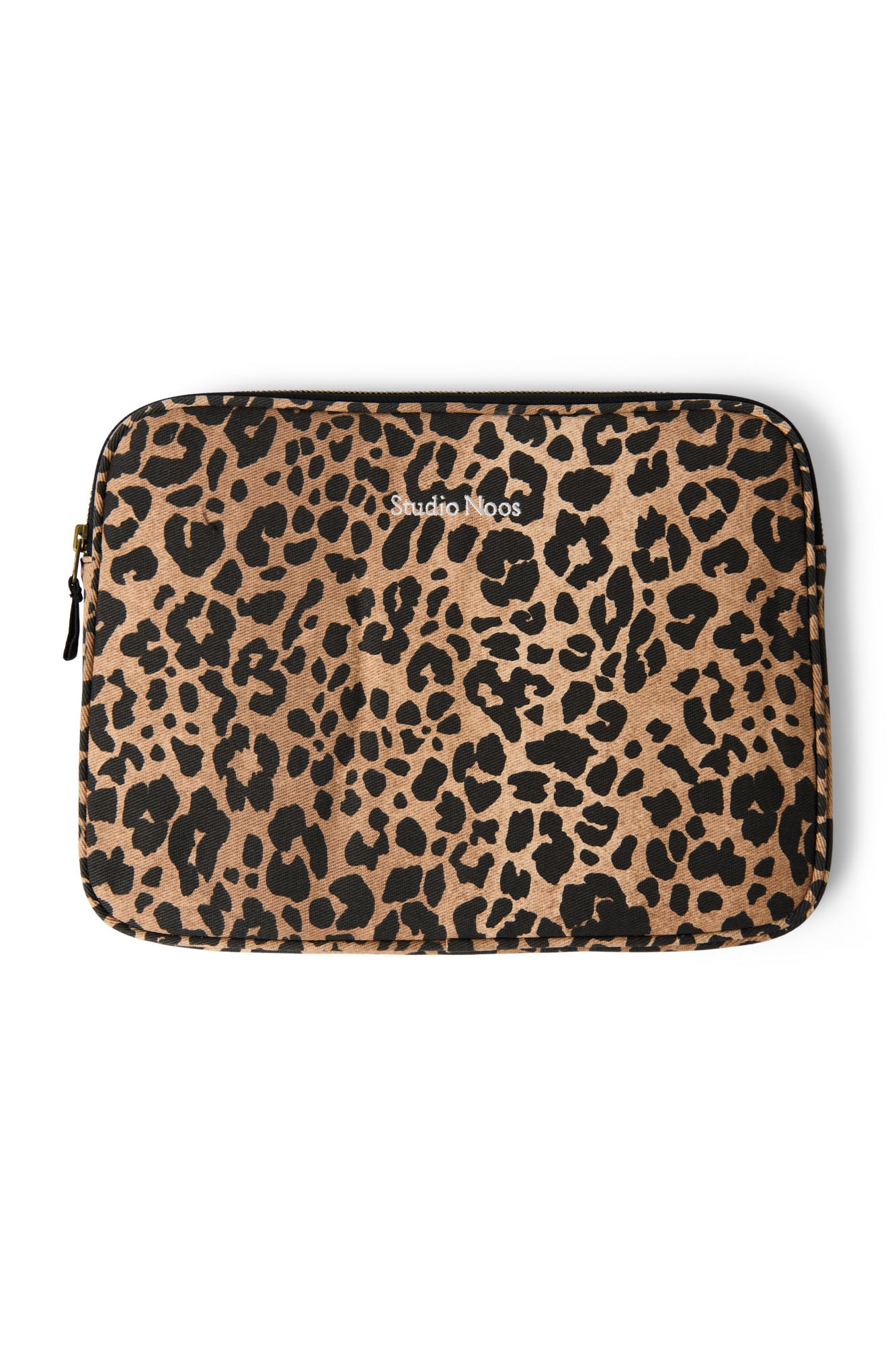 Studio Noos Soft Cotton Brown Leopard Laptop Sleeve | 13inch