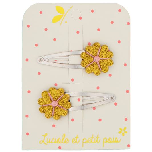 Luciole 2er Set Haarclips Butterblume