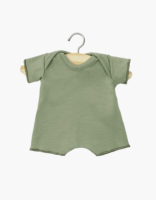 Minikane Babies – Hellkhakigrüner Jersey-Shorty-Body