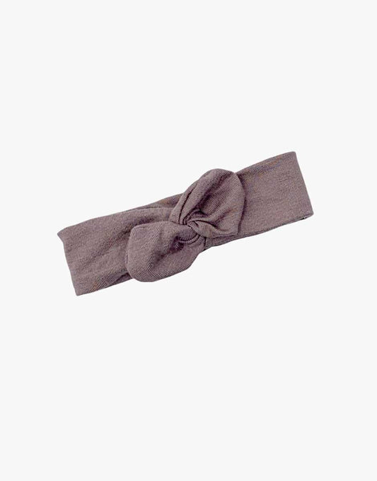 Minikane Jersey-Stirnband mit rundem Knoten Orchidee Foncée