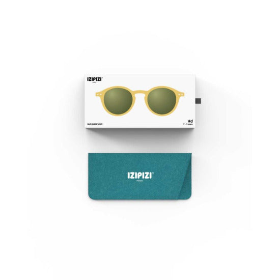 Izipizi Sonnenbrille Kids+ 7 - 11 Jahre Yellow Honey Green Lenses #d