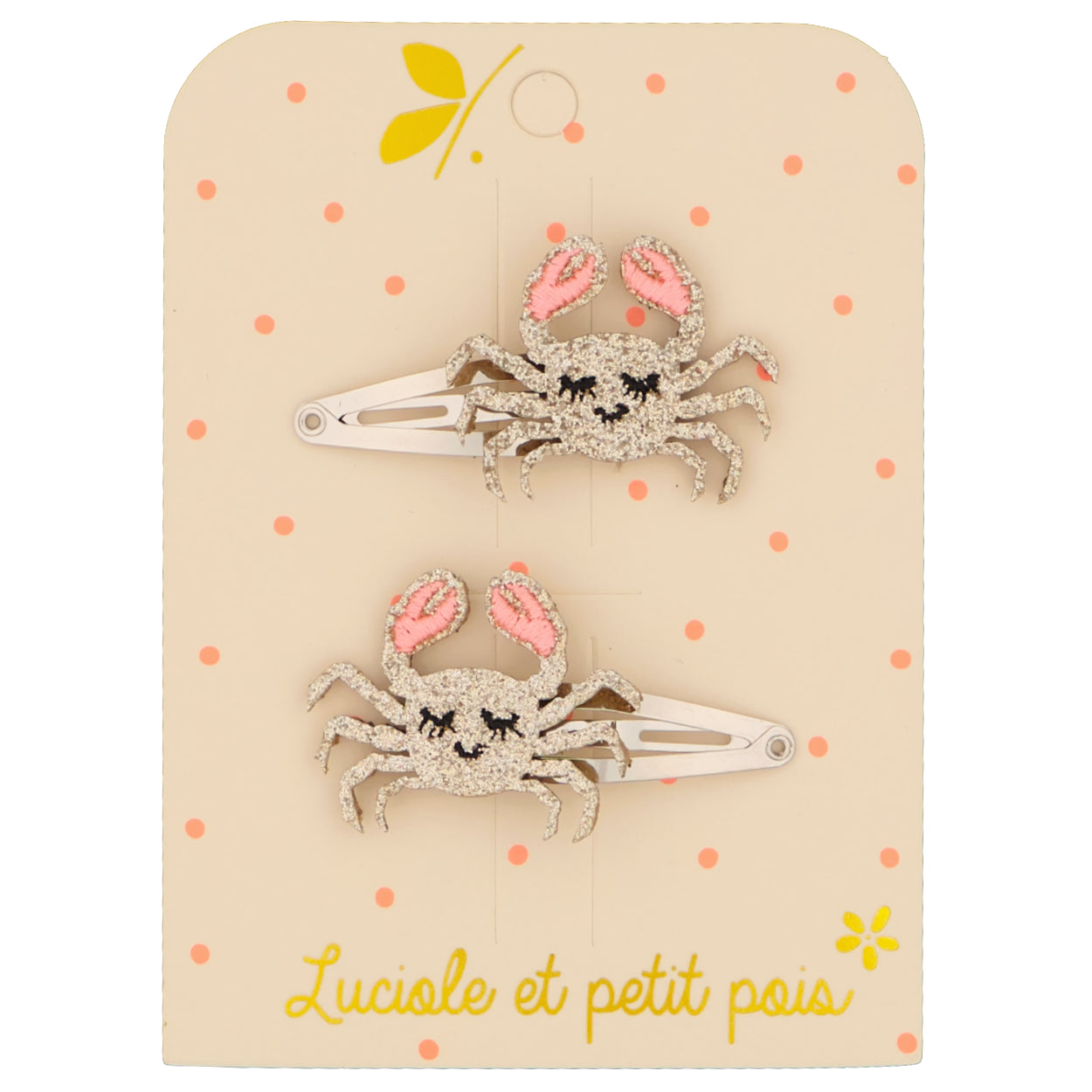 Luciole 2er Set Haarclips Krabbe