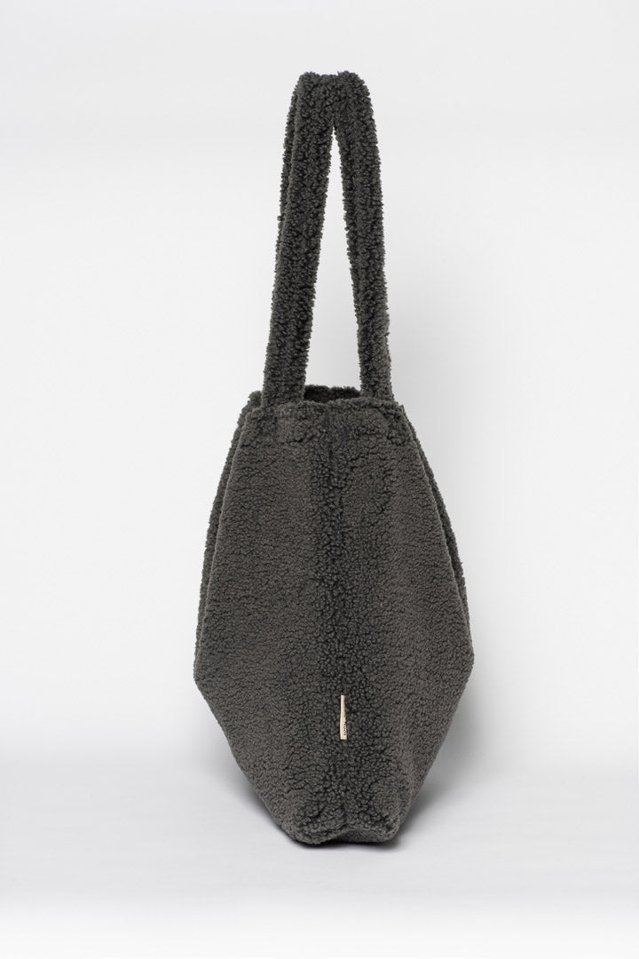 Studio Noos Dark Grey Teddy Mom Bag