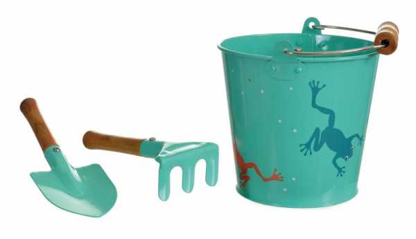 Egmont Toys Gartenfrosch-Set mit Eimer, Hacke und Schaufel