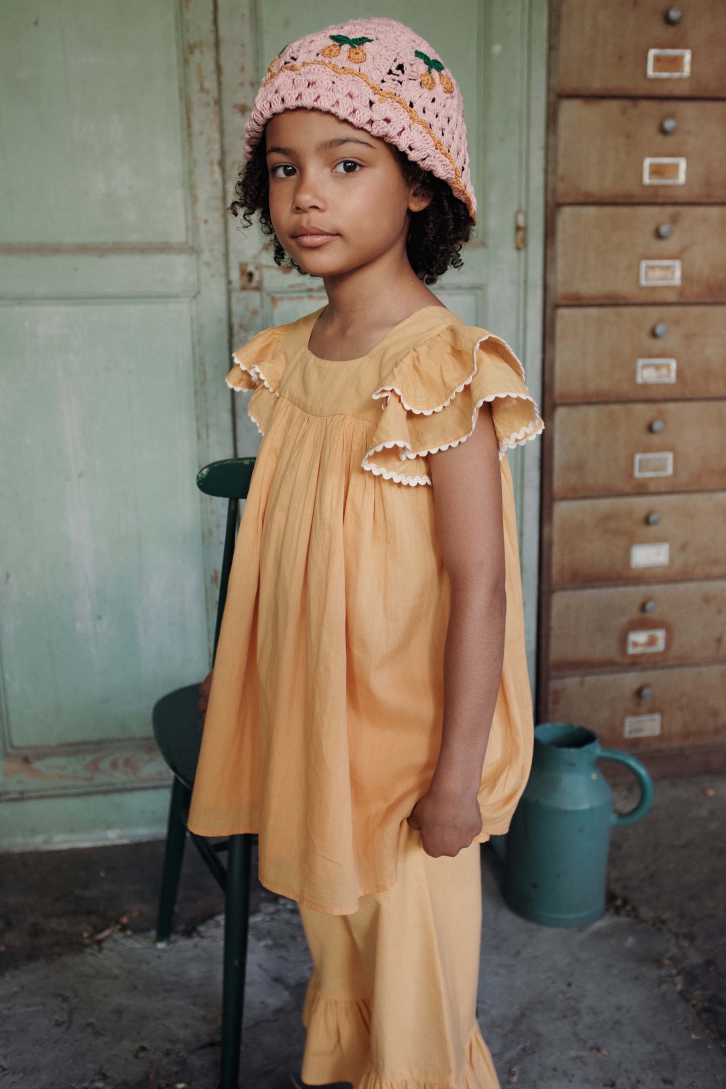 Emile et Ida Baumwollkleid Tournesol