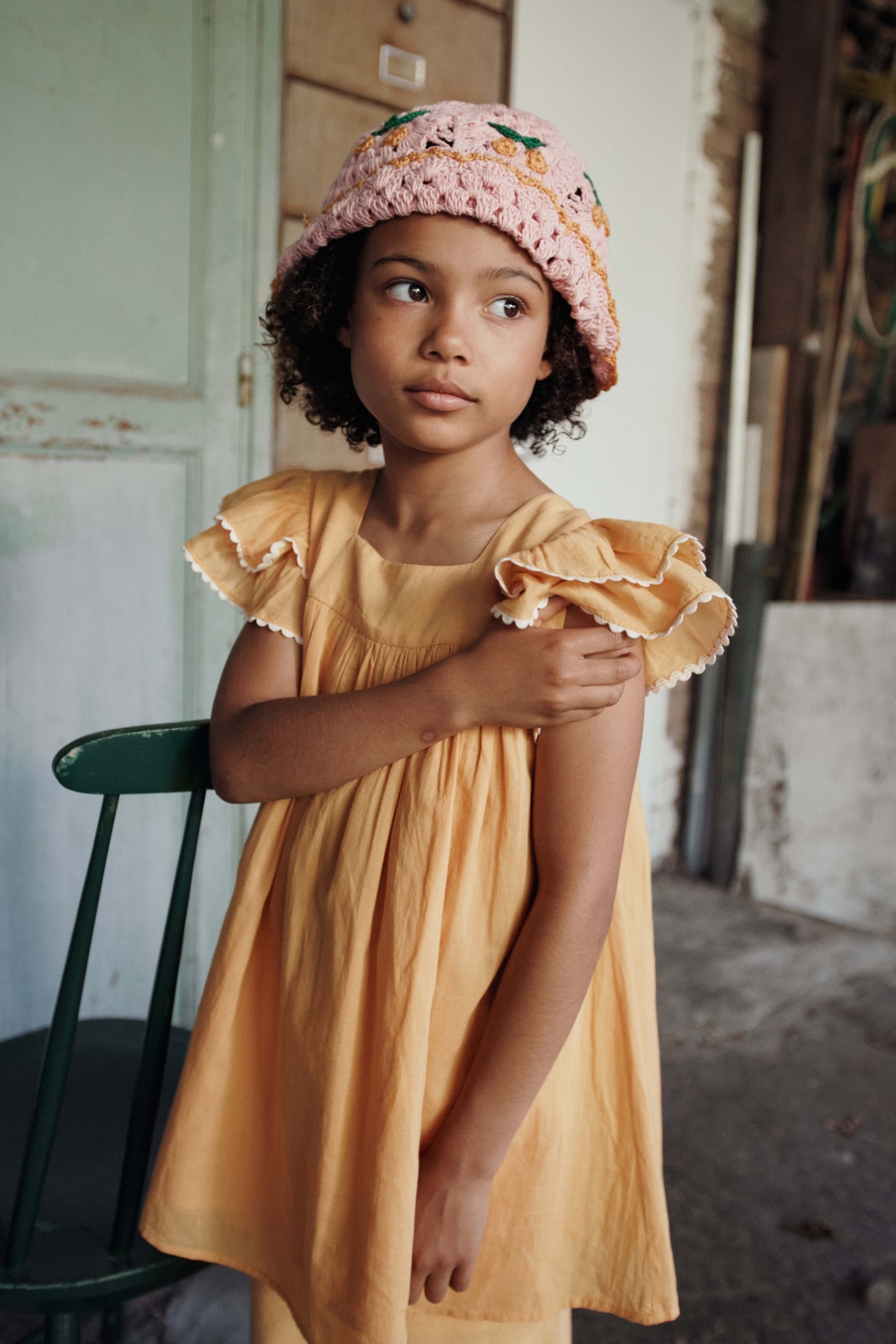Emile et Ida Baumwollkleid Tournesol