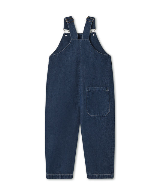 Fliink Don Denim Overall Dark Denim Blue